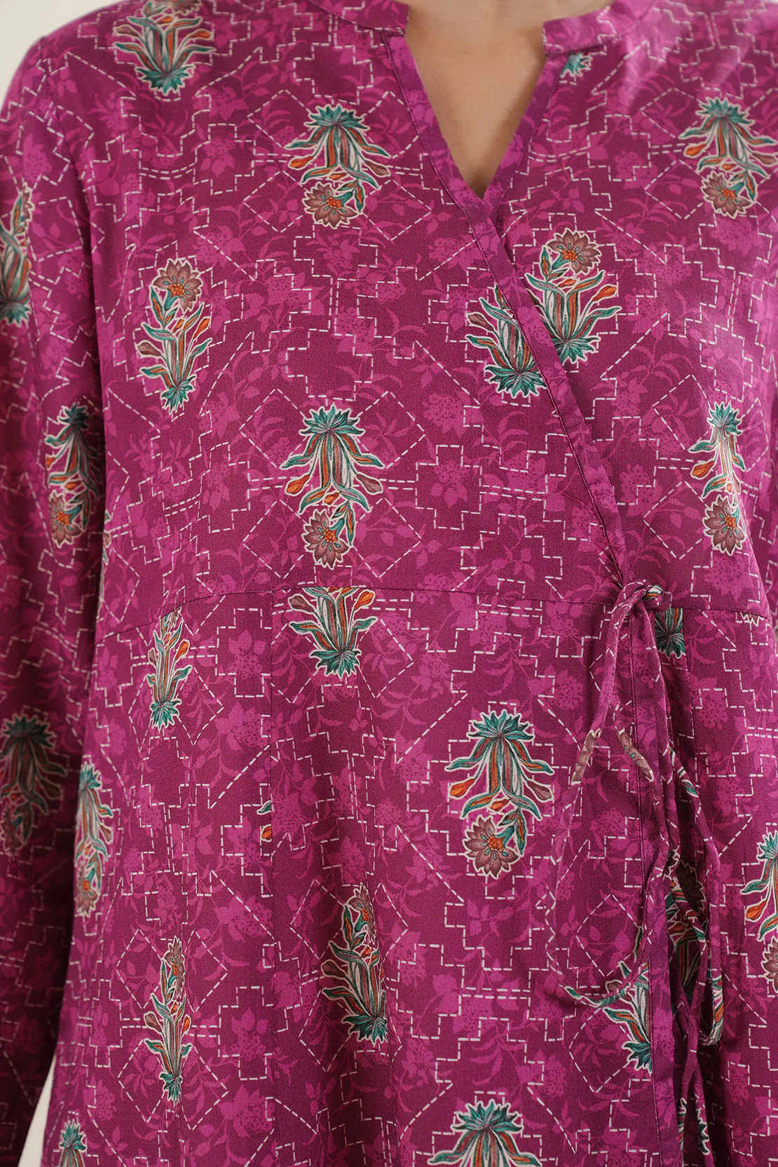 Printed Soft Touch Cotton Stitched 3 Piece - Image 7