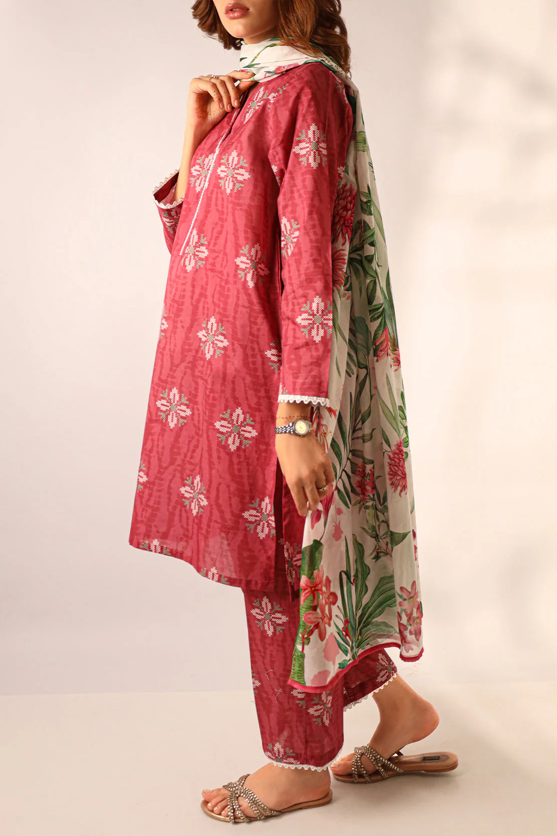 Printed Soft Touch Cotton Stitched Shirt - Image 6