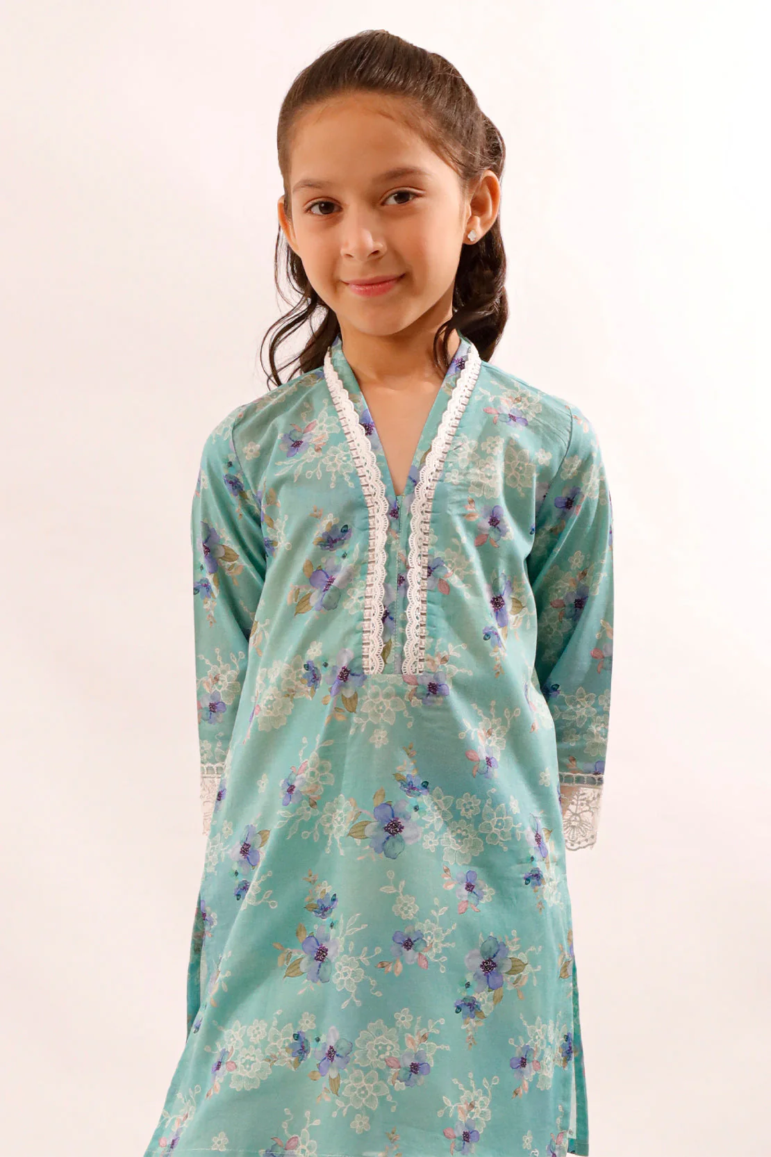 Printed Stitched Lawn 2 Piece (Shirt/Trouser) For Kids - Image 2