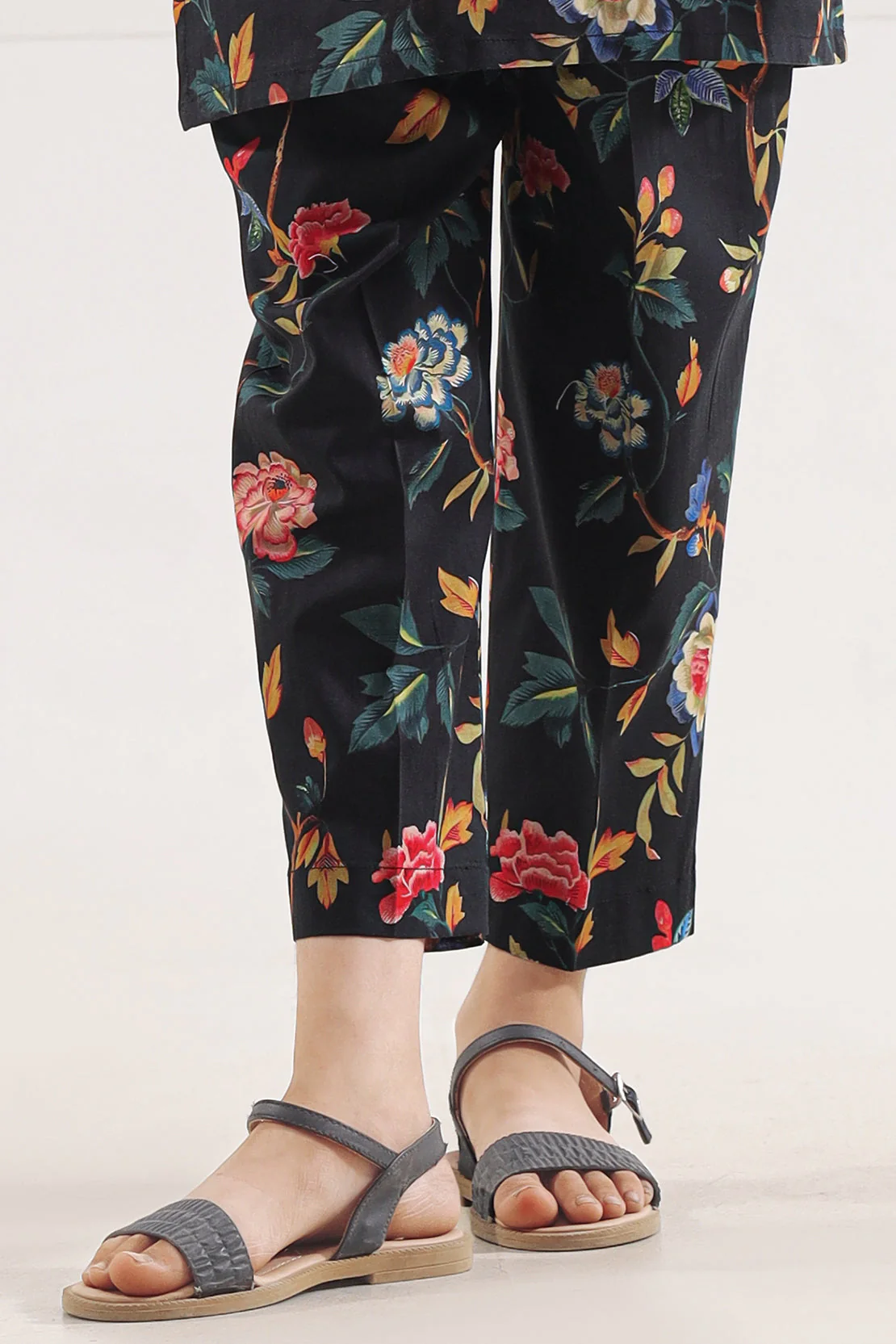 Printed Strip Lawn Pant For Kids