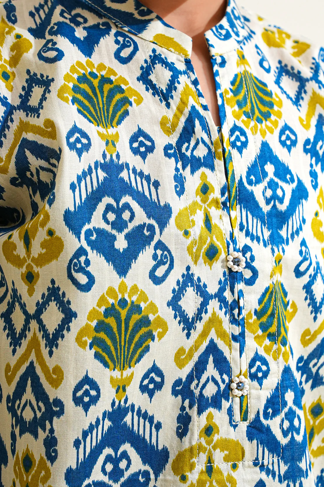 Printed Strip Lawn Stitched 2 Piece (Shirt/Trouser)  For Kids - Image 5