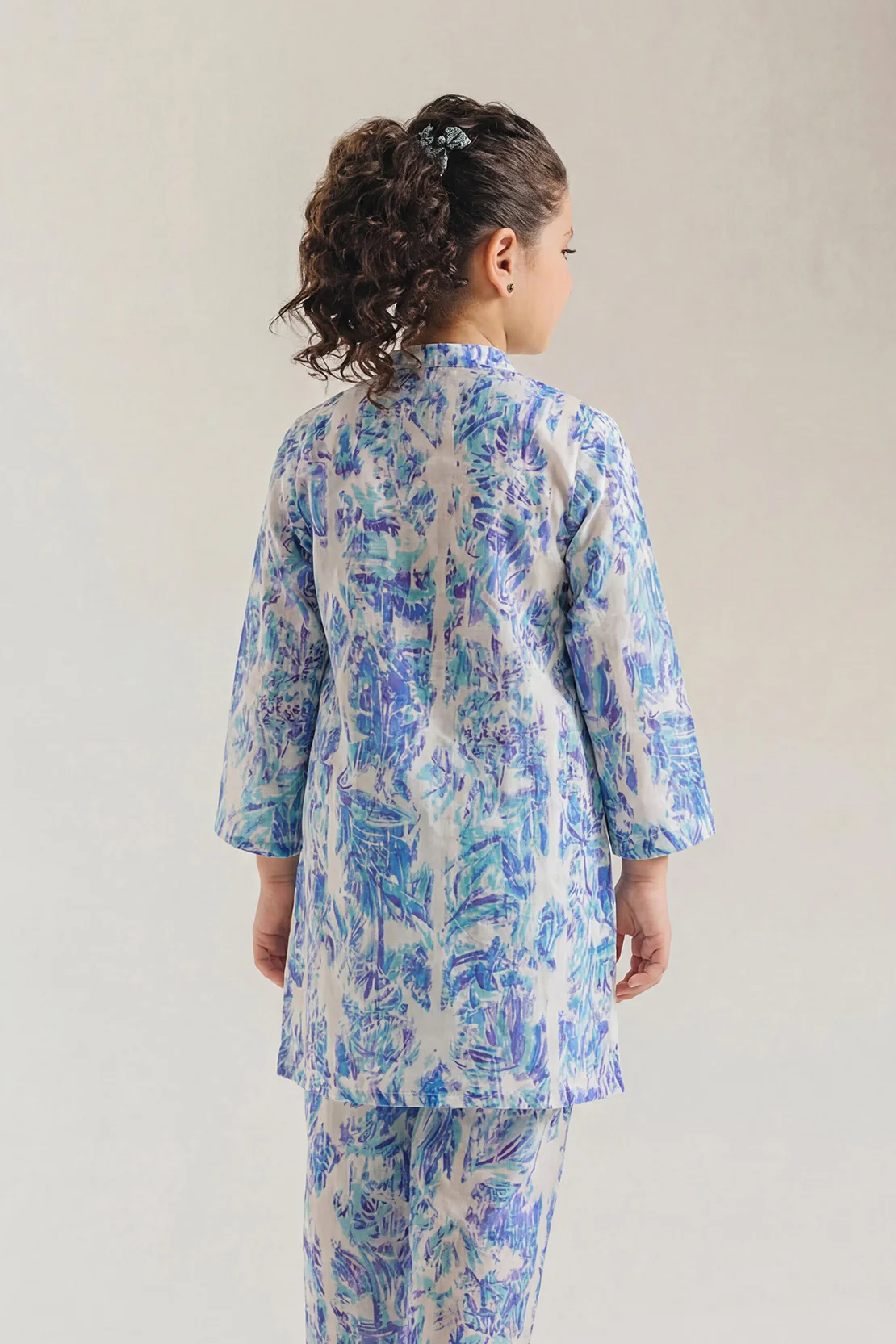 Printed Strip Lawn Stitched 2 Piece (Shirt/Trouser) For Kids - Image 2