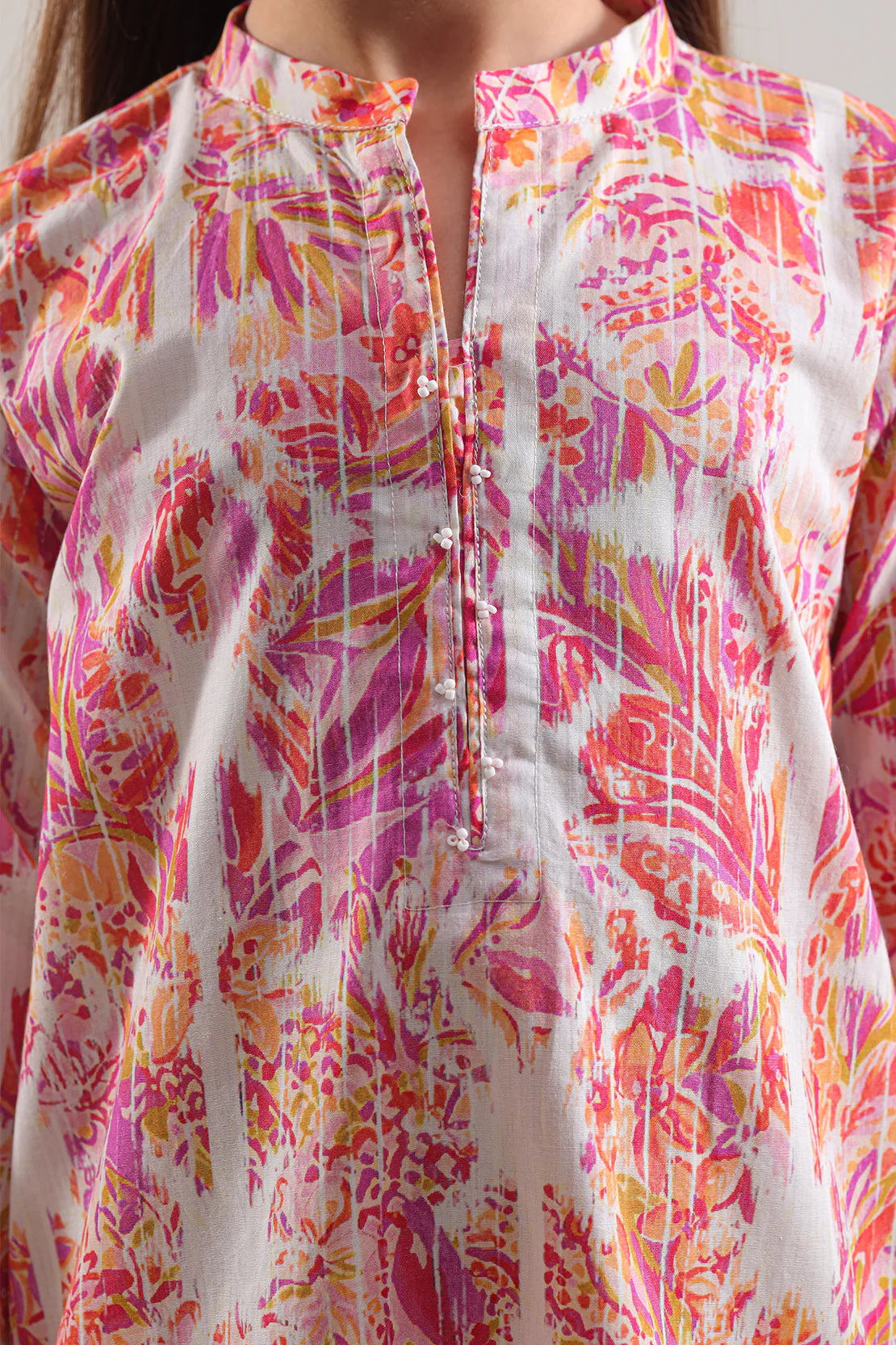 Printed Strip Lawn Stitched 2 Piece (Shirt/Trouser) For Kids - Image 4