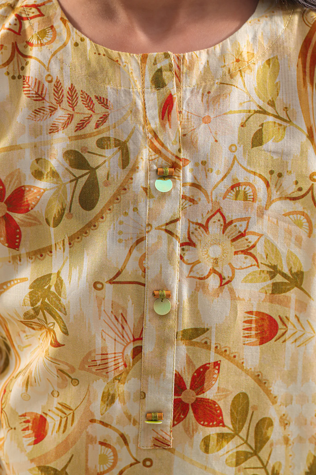 Printed Strip Lawn Stitched 2 Piece (Shirt/Trouser) For Kids - Image 4