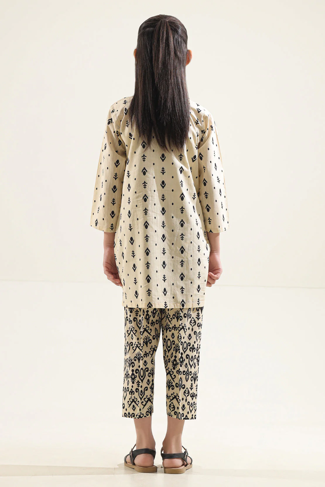 Printed Strip Lawn Stitched 2 Piece (Shirt/Trouser)  For Kids - Image 3