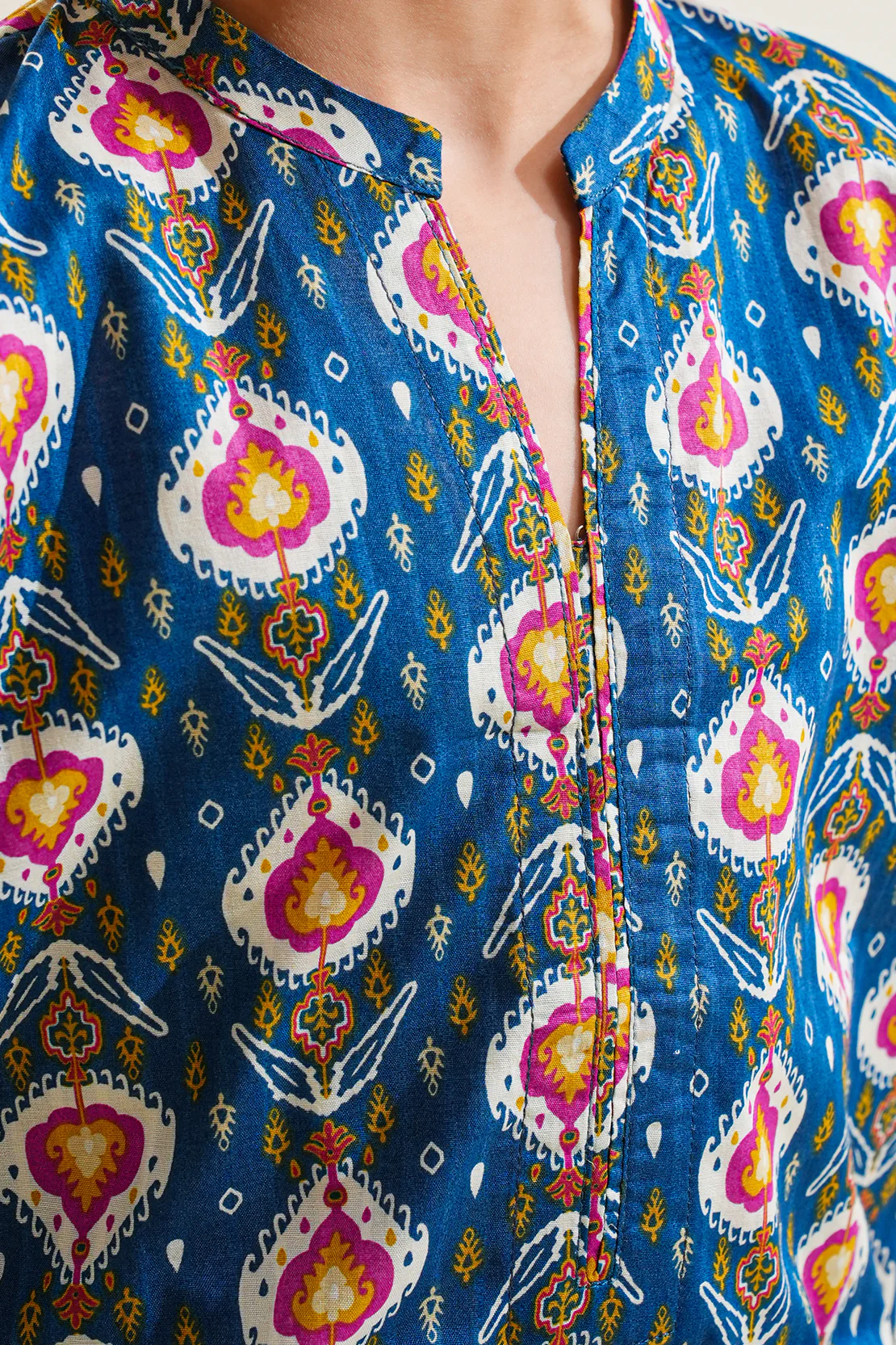 Printed Strip Lawn Stitched 2 Piece (Shirt/Trouser)  For Kids - Image 4