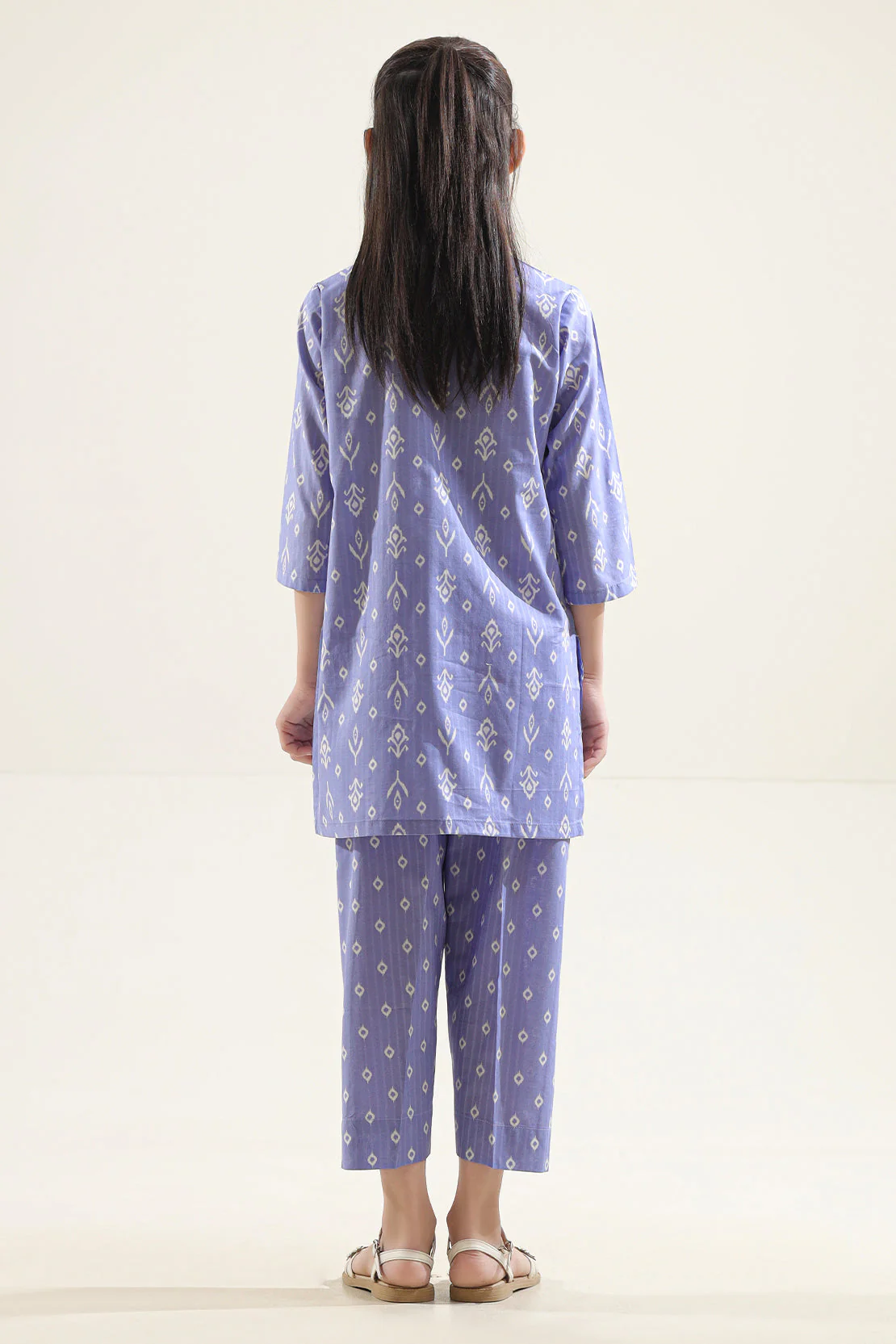 Printed Strip Lawn Stitched 2 Piece (Shirt/Trouser) For Kids - Image 4