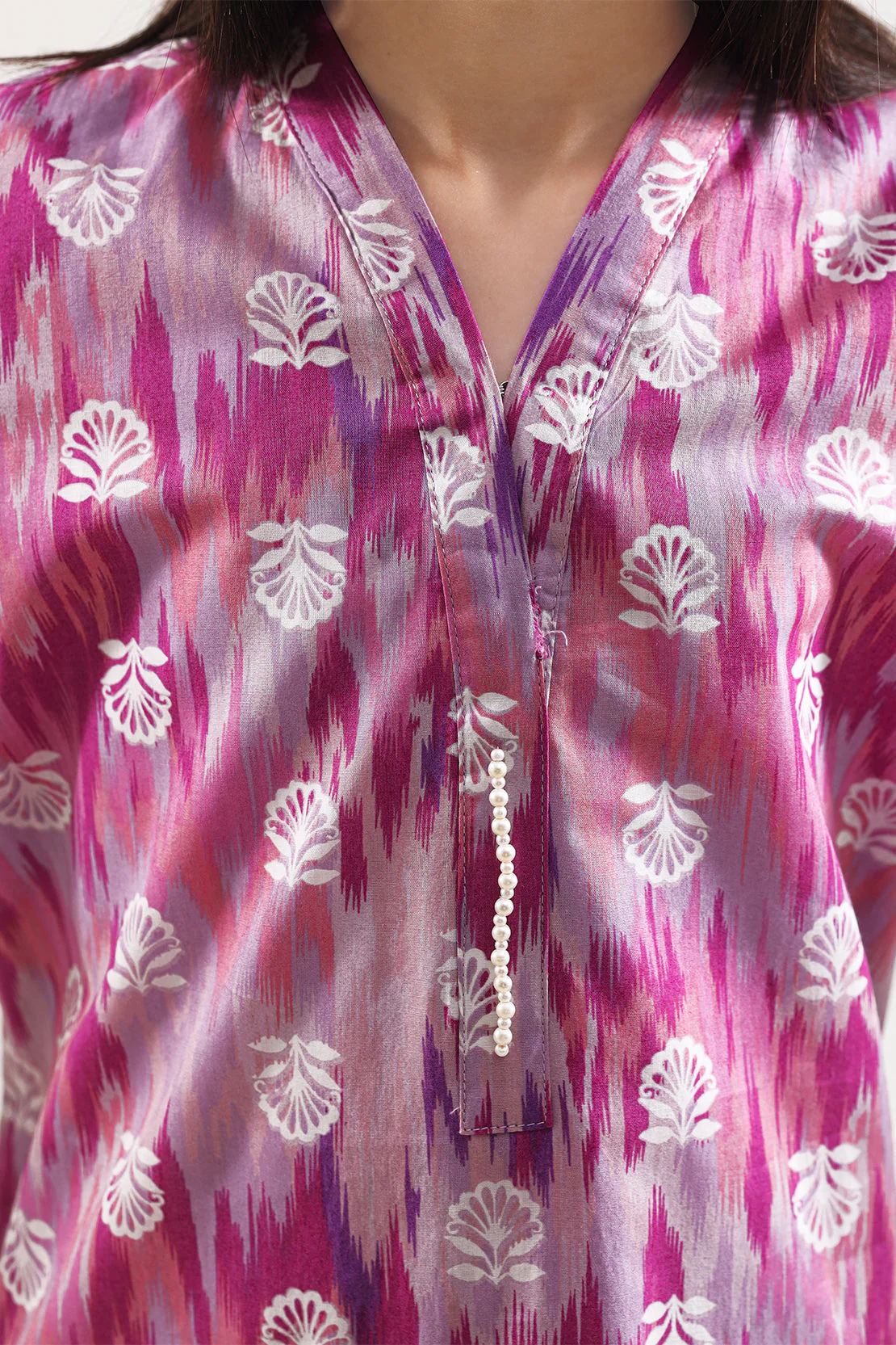 Printed Strip Lawn Stitched 2 Piece (Shirt/Trouser)  For Kids - Image 4