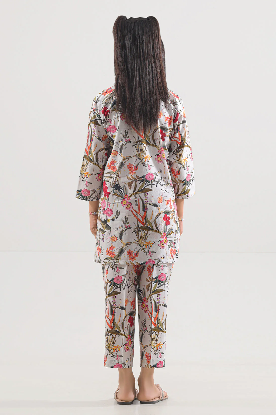 Printed Strip Lawn Stitched 2 Piece (Shirt/Trouser) For Kids - Image 4