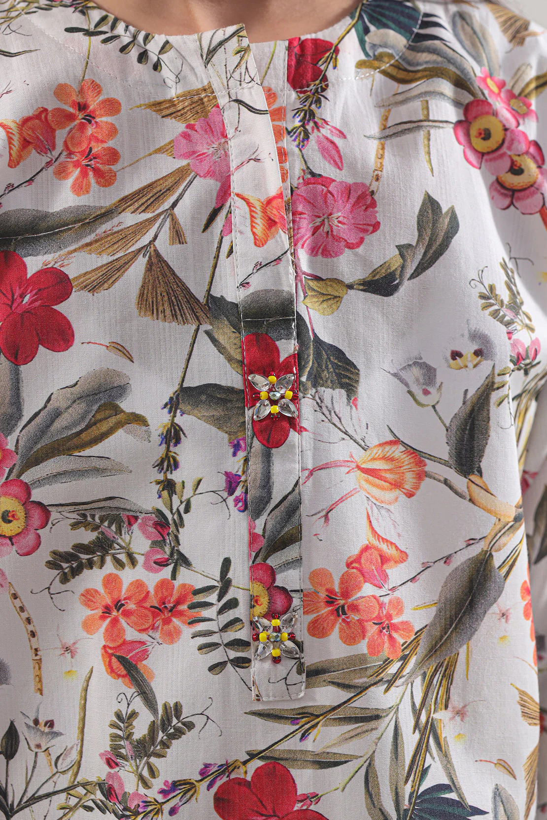 Printed Strip Lawn Stitched 2 Piece (Shirt/Trouser) For Kids - Image 5