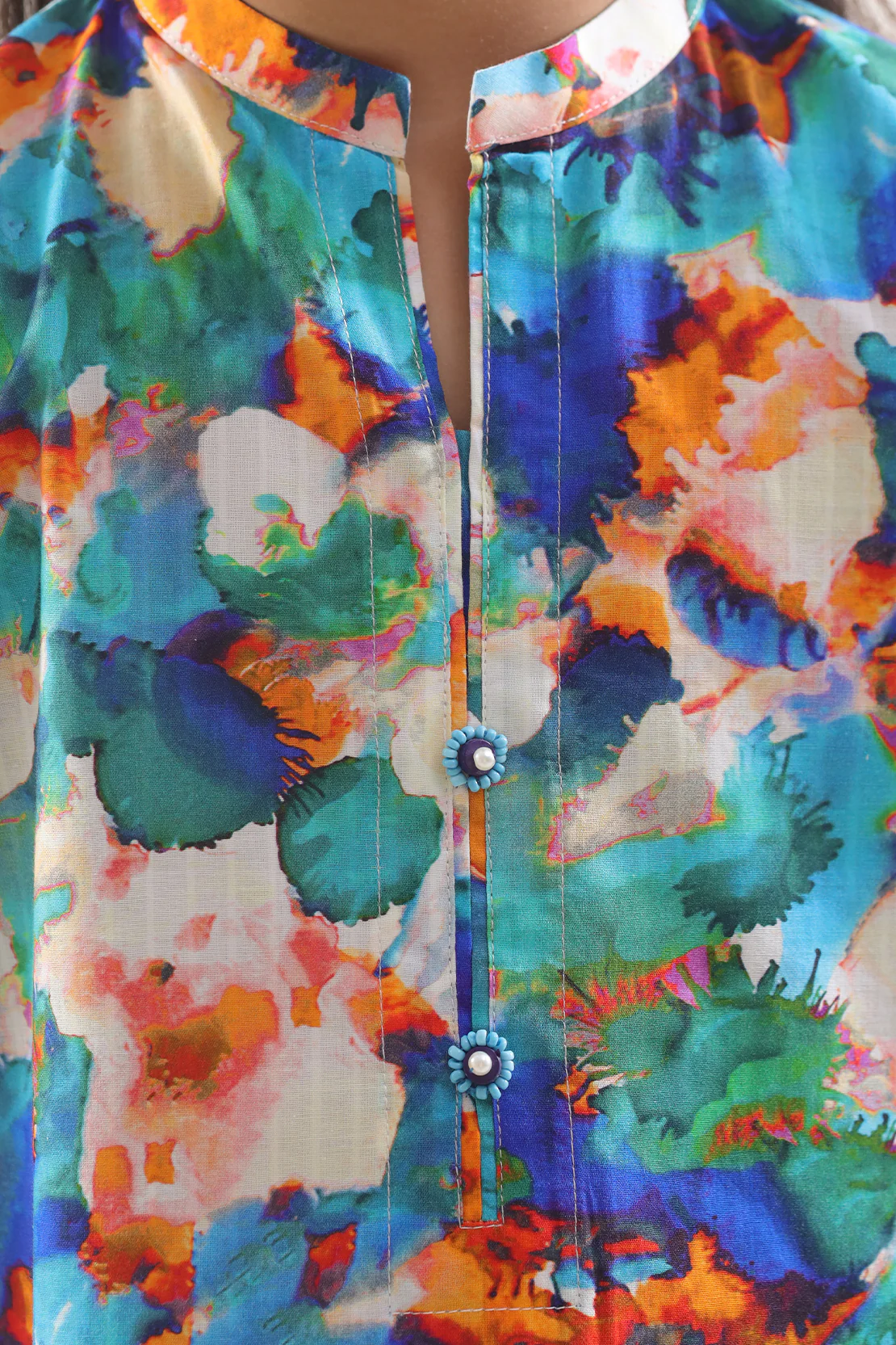 Printed Strip Lawn Stitched 2 Piece (Shirt/Trouser) For Kids - Image 4