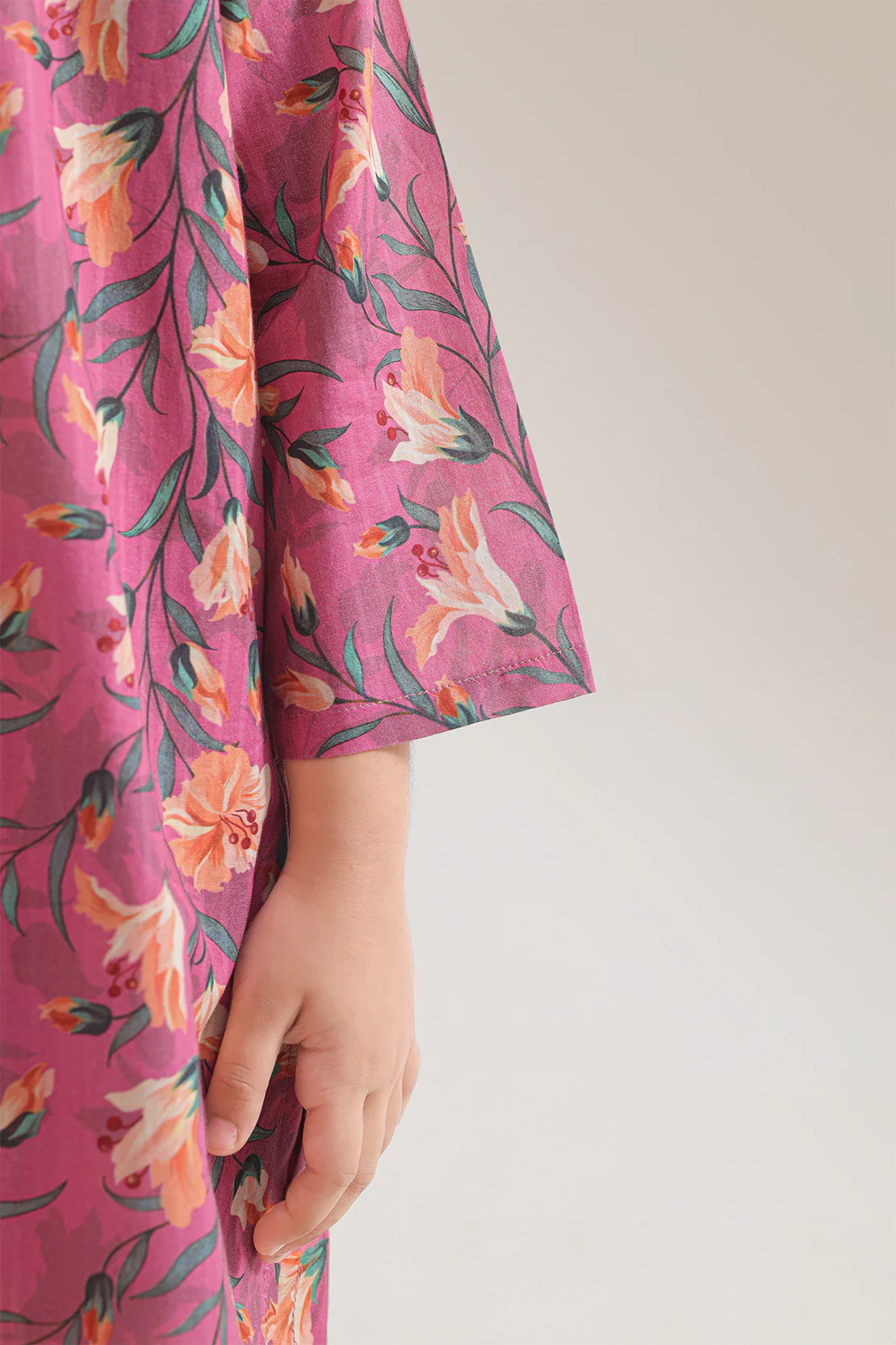 Printed Strip Lawn Stitched 2 Piece (Shirt/Trouser) For Kids - Image 5