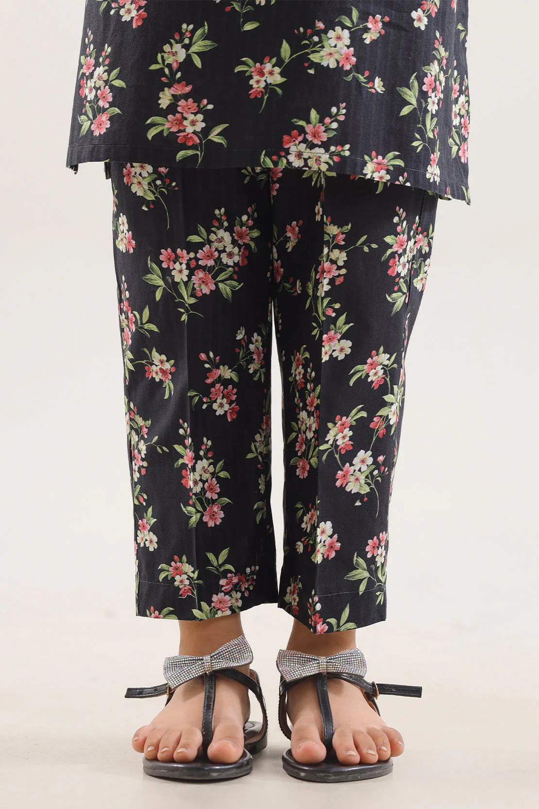 Printed Strip Lawn Stitched 2 Piece (Shirt/Trouser) For Kids - Image 5
