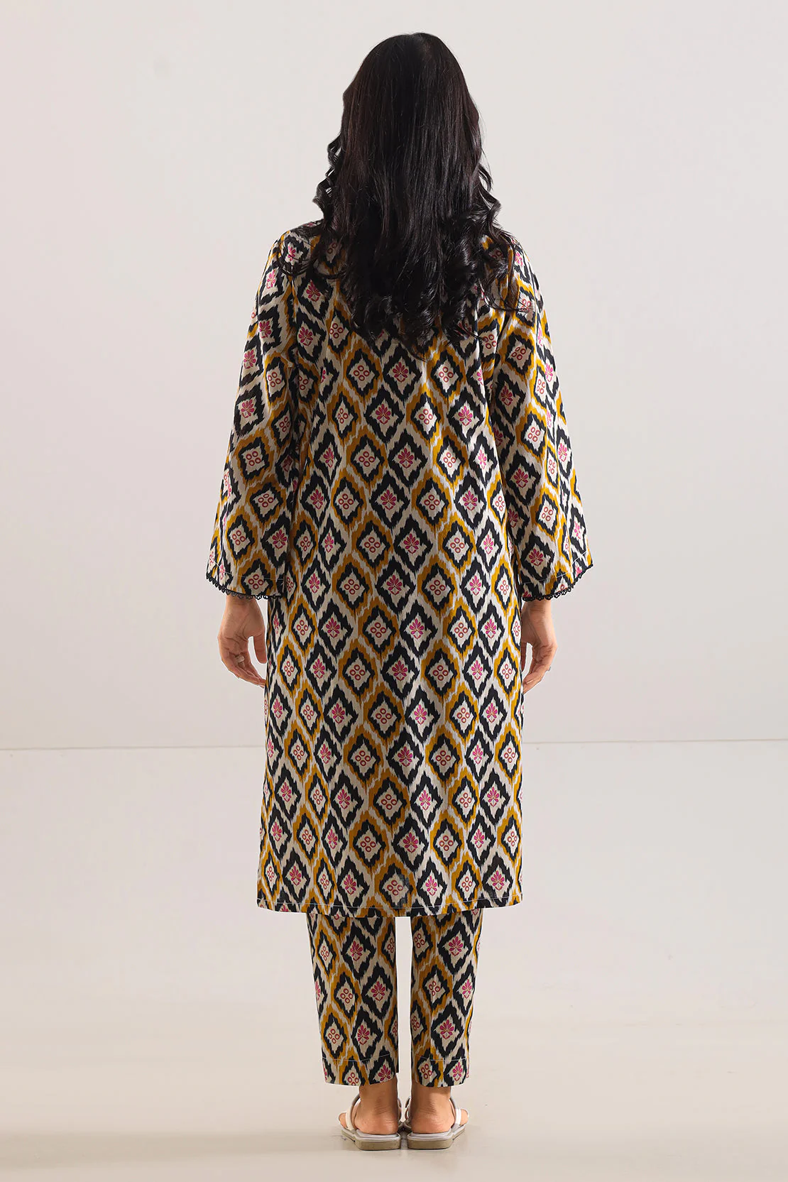 Printed Strip Lawn Stitched 2 Piece (Shirt/Trouser) - Image 2