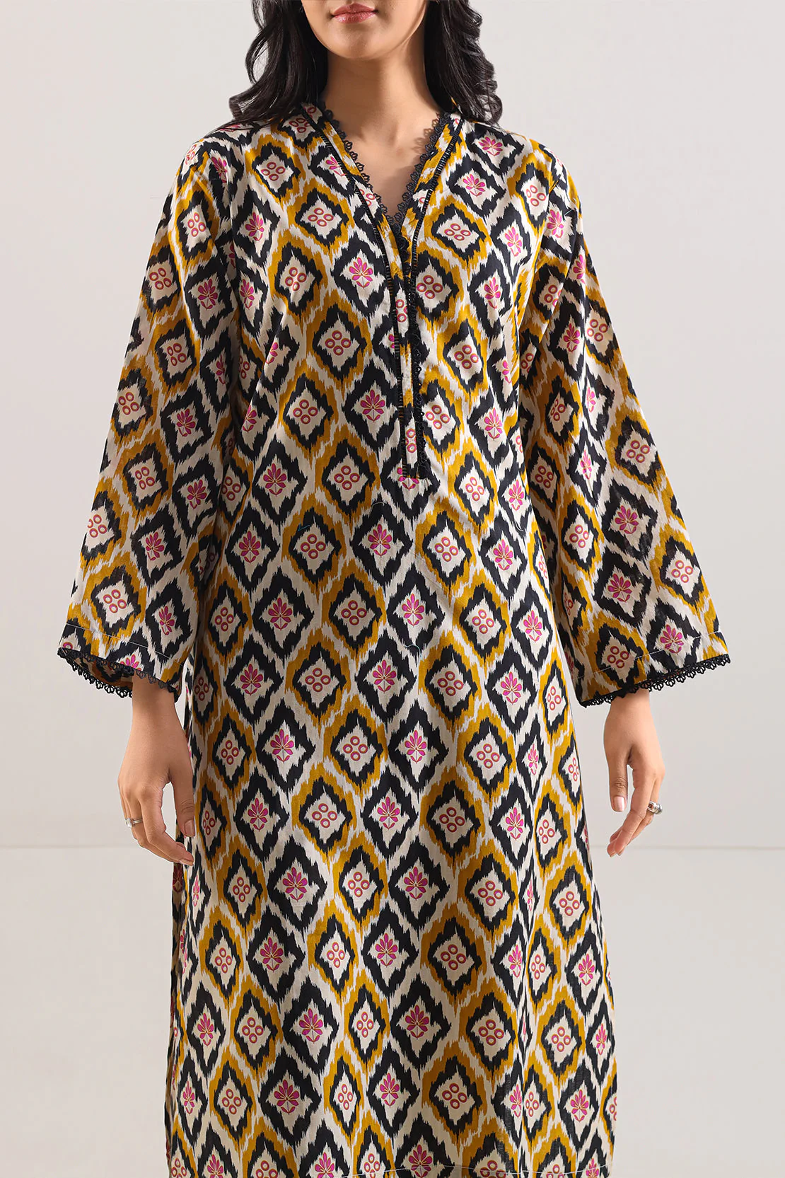 Printed Strip Lawn Stitched 2 Piece (Shirt/Trouser) - Image 3