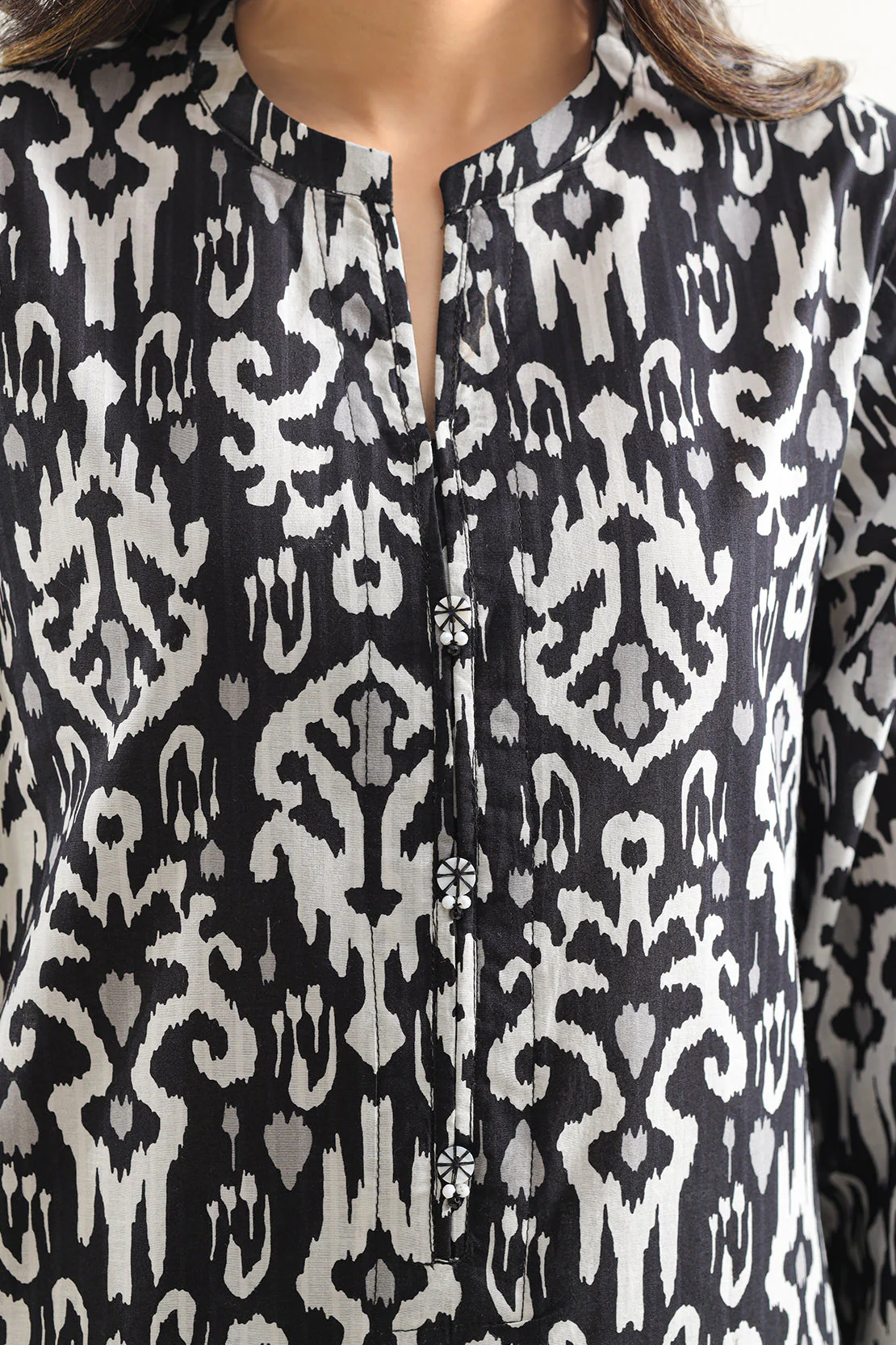 Printed Strip Lawn Stitched 2 Piece (Shirt/Trouser) - Image 4