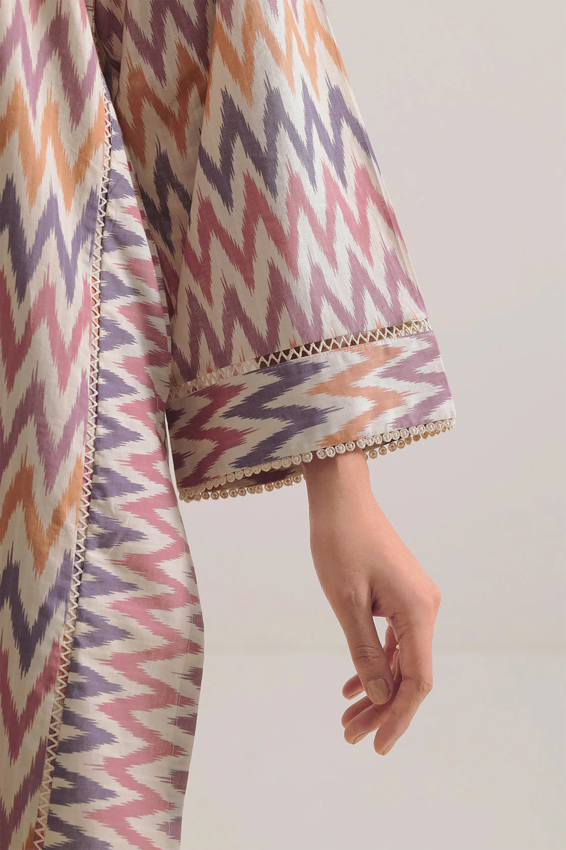 Printed Strip Lawn Stitched 2 Piece (Shirt/Trouser) - Image 6