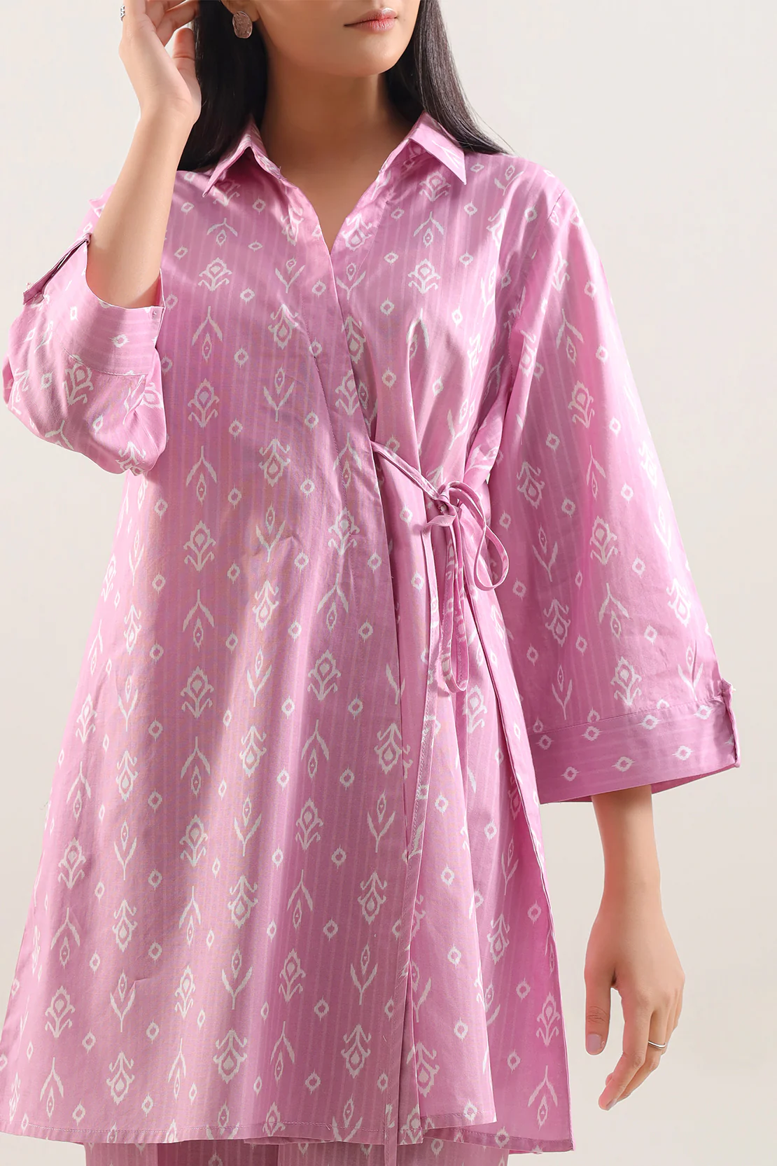 Printed Strip Lawn Stitched 2 Piece (Shirt/Trouser) - Image 2