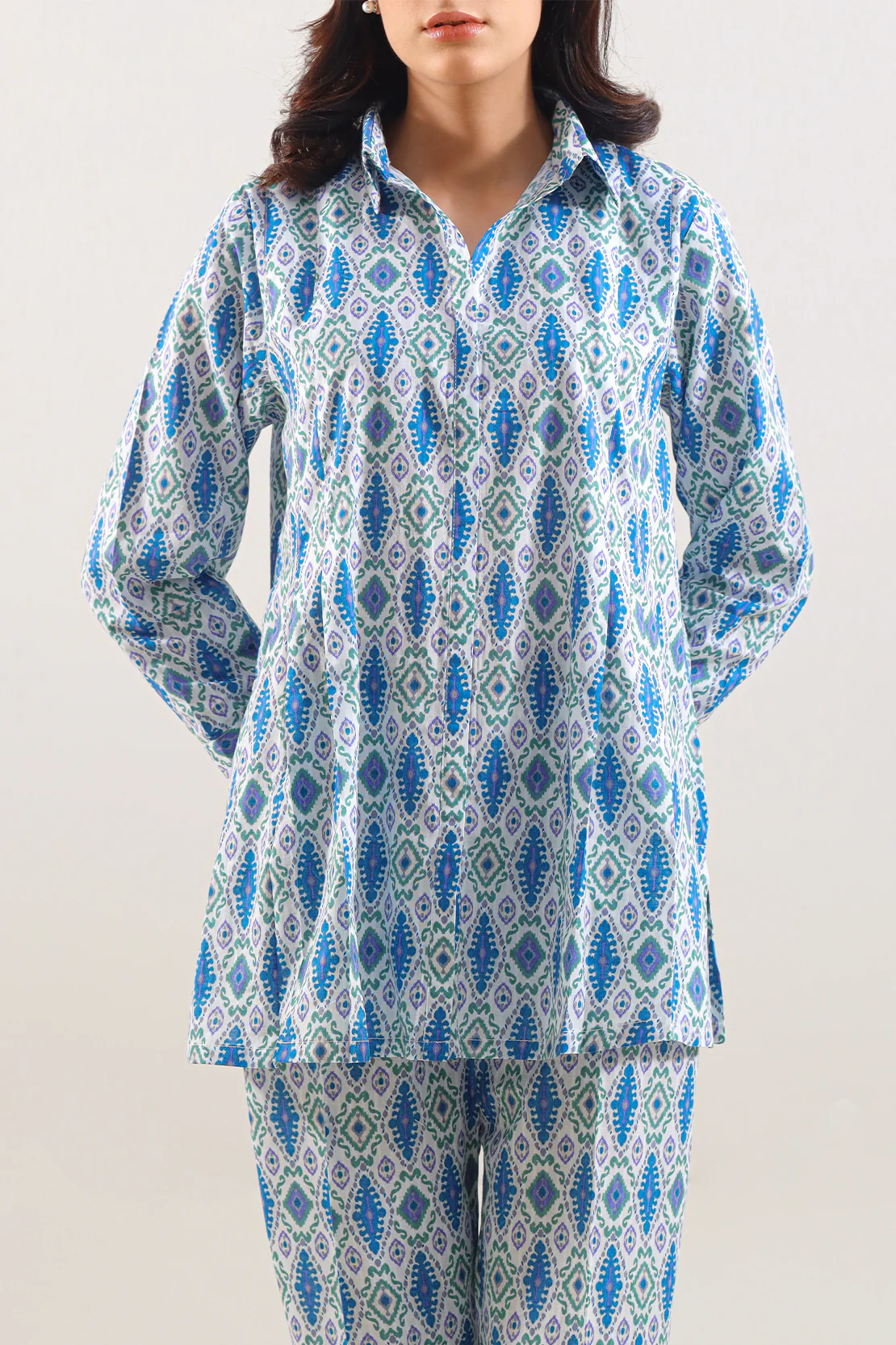 Printed Strip Lawn Stitched 2 Piece (Shirt/Trouser) - Image 3