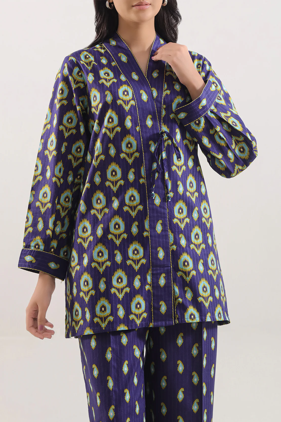 Printed Strip Lawn Stitched 2 Piece (Shirt/Trouser) - Image 2