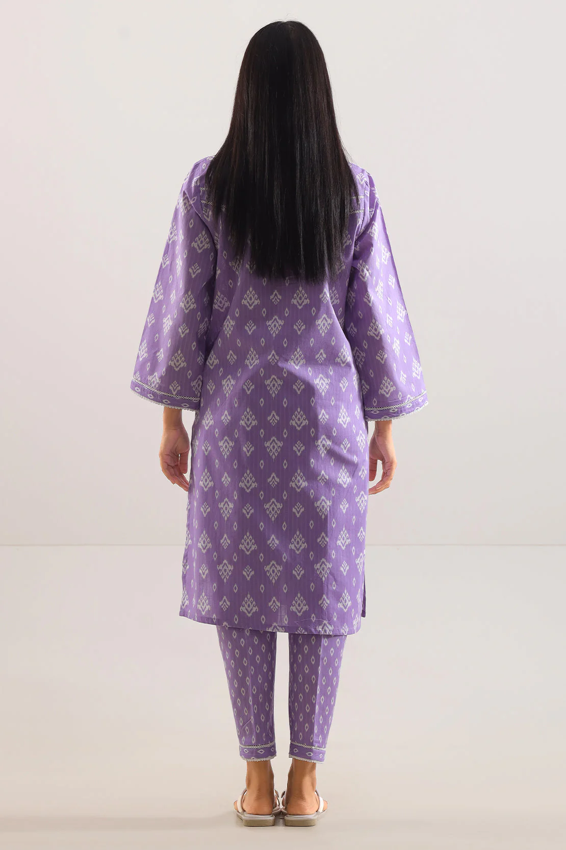 Printed Strip Lawn Stitched 2 Piece (Shirt/Trouser) - Image 2