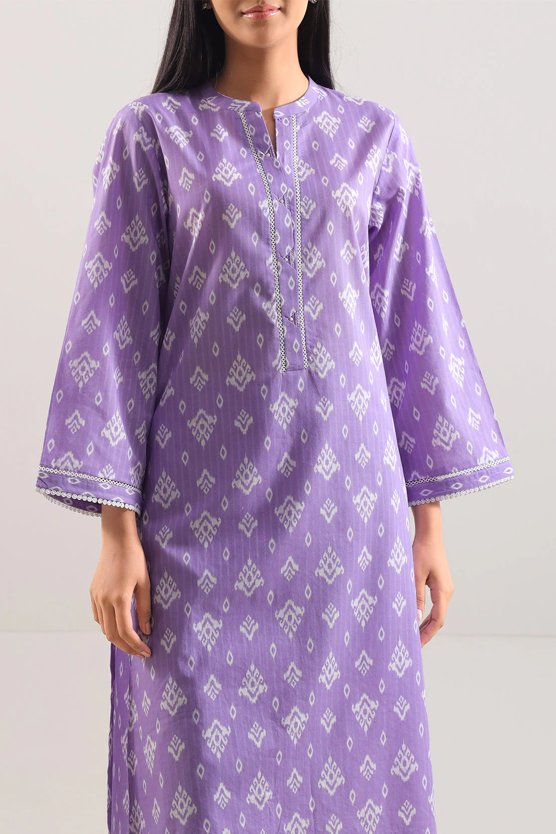Printed Strip Lawn Stitched 2 Piece (Shirt/Trouser) - Image 4