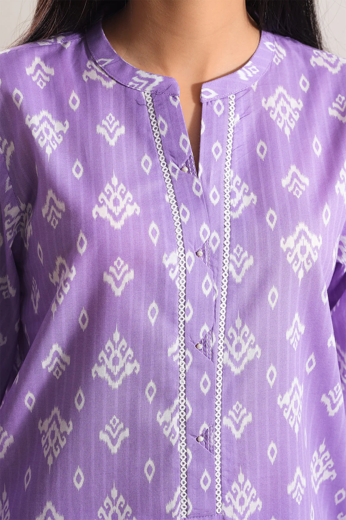 Printed Strip Lawn Stitched 2 Piece (Shirt/Trouser) - Image 5