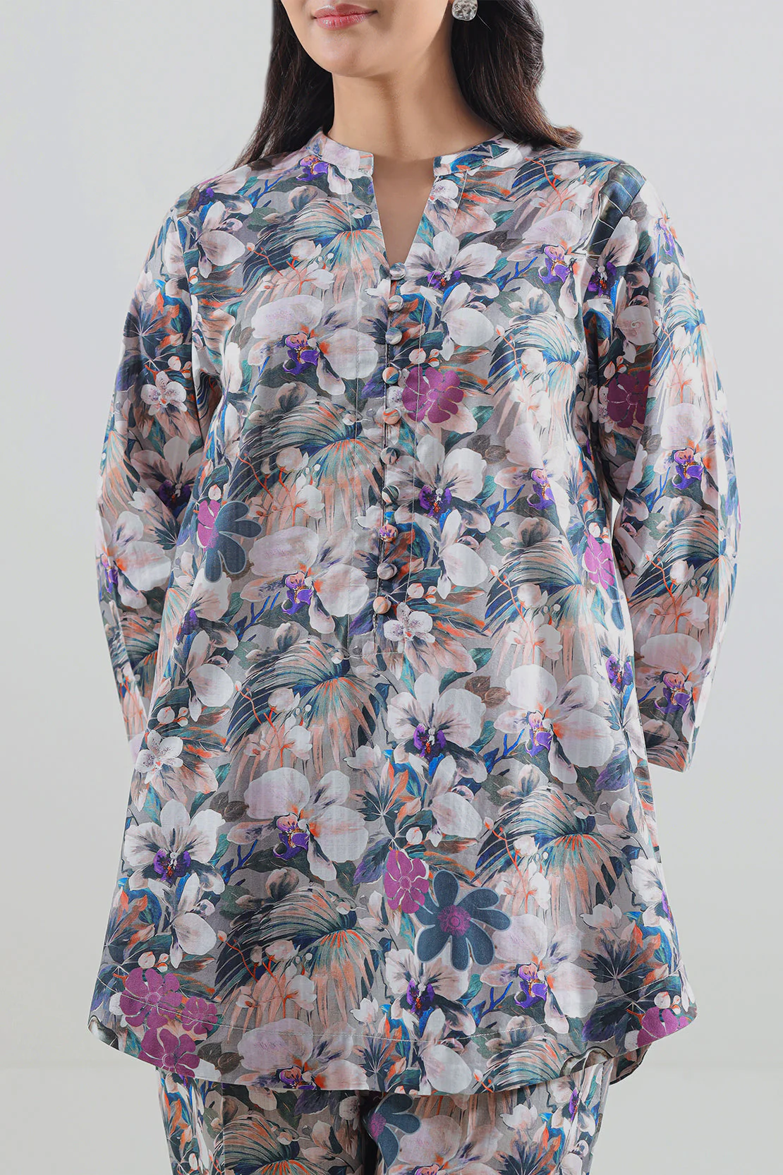 Printed Strip Lawn Stitched 2 Piece (Shirt/Trouser) - Image 2