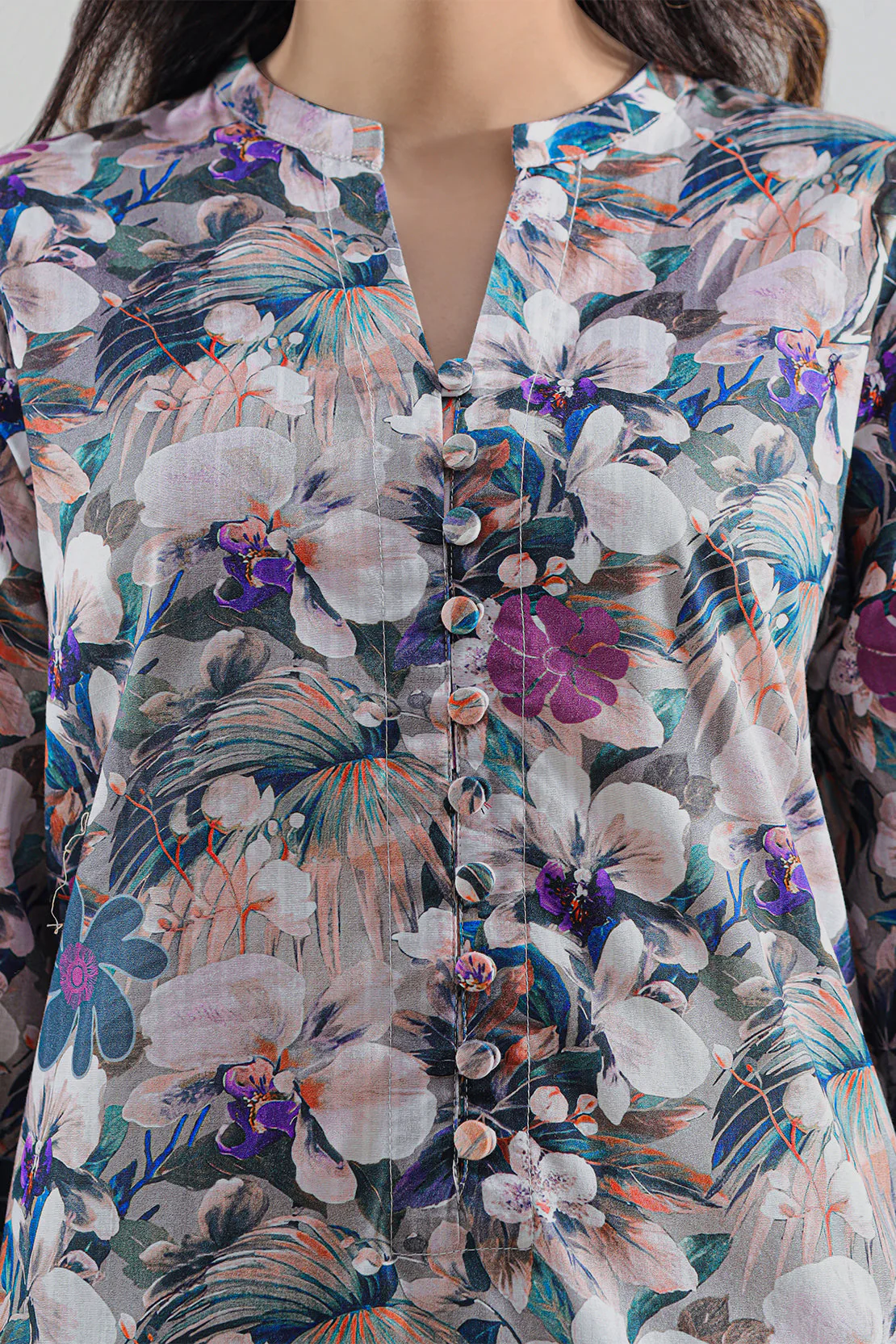 Printed Strip Lawn Stitched 2 Piece (Shirt/Trouser) - Image 5