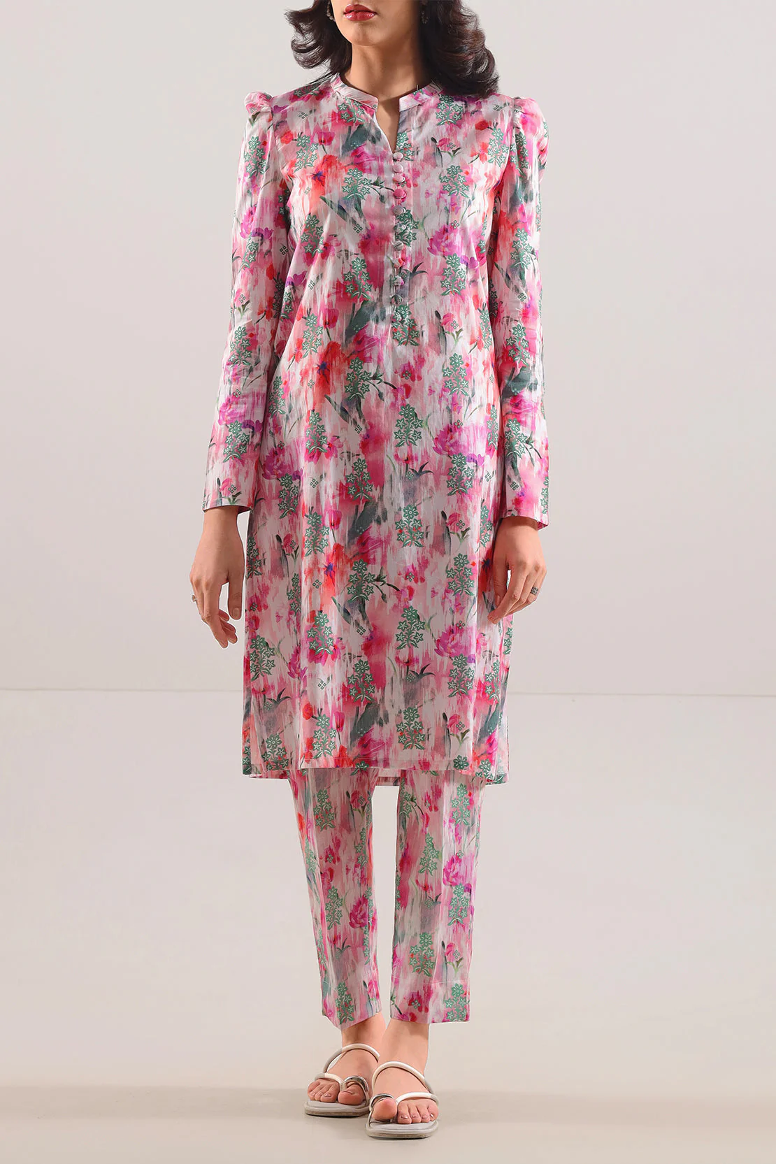 Printed Strip Lawn Stitched 2 Piece (Shirt/Trouser) - Image 3