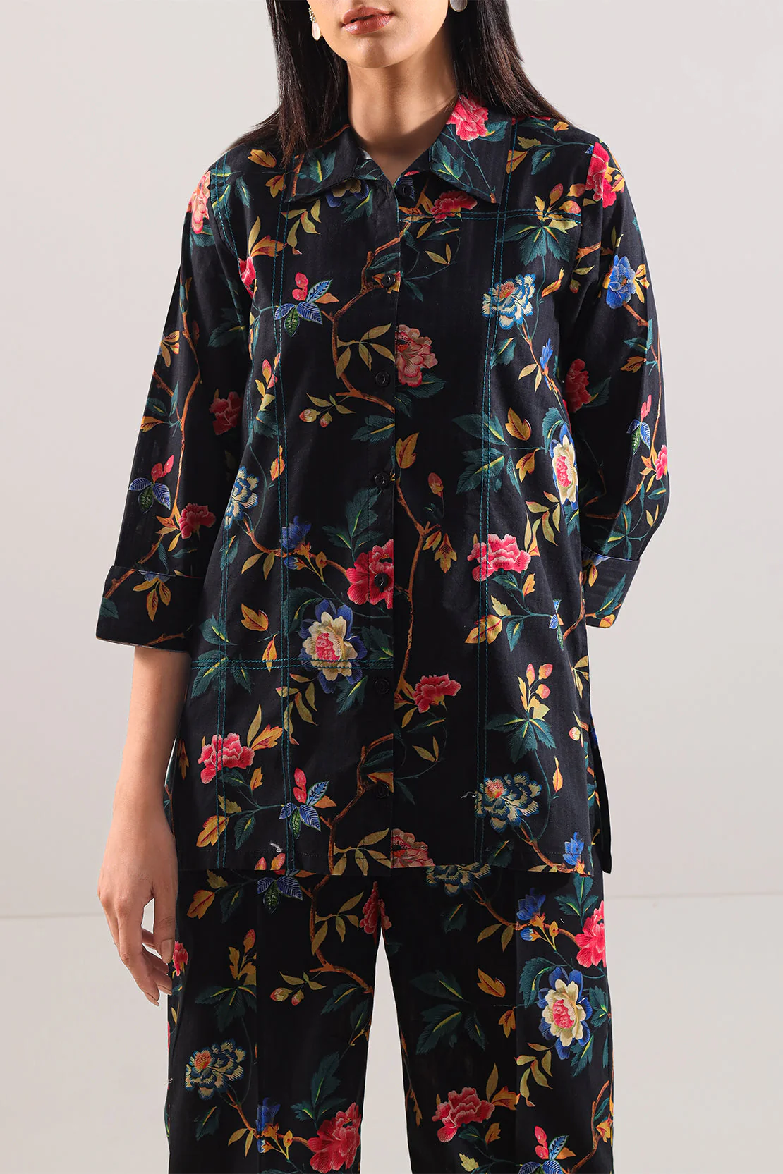 Printed Strip Lawn Stitched 2 Piece (Shirt/Trouser) - Image 3