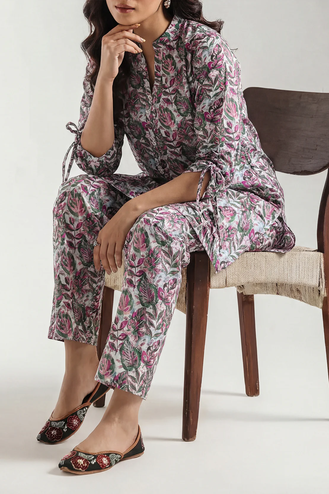 Printed Strip Lawn Stitched 2 Piece (Shirt/Trouser)