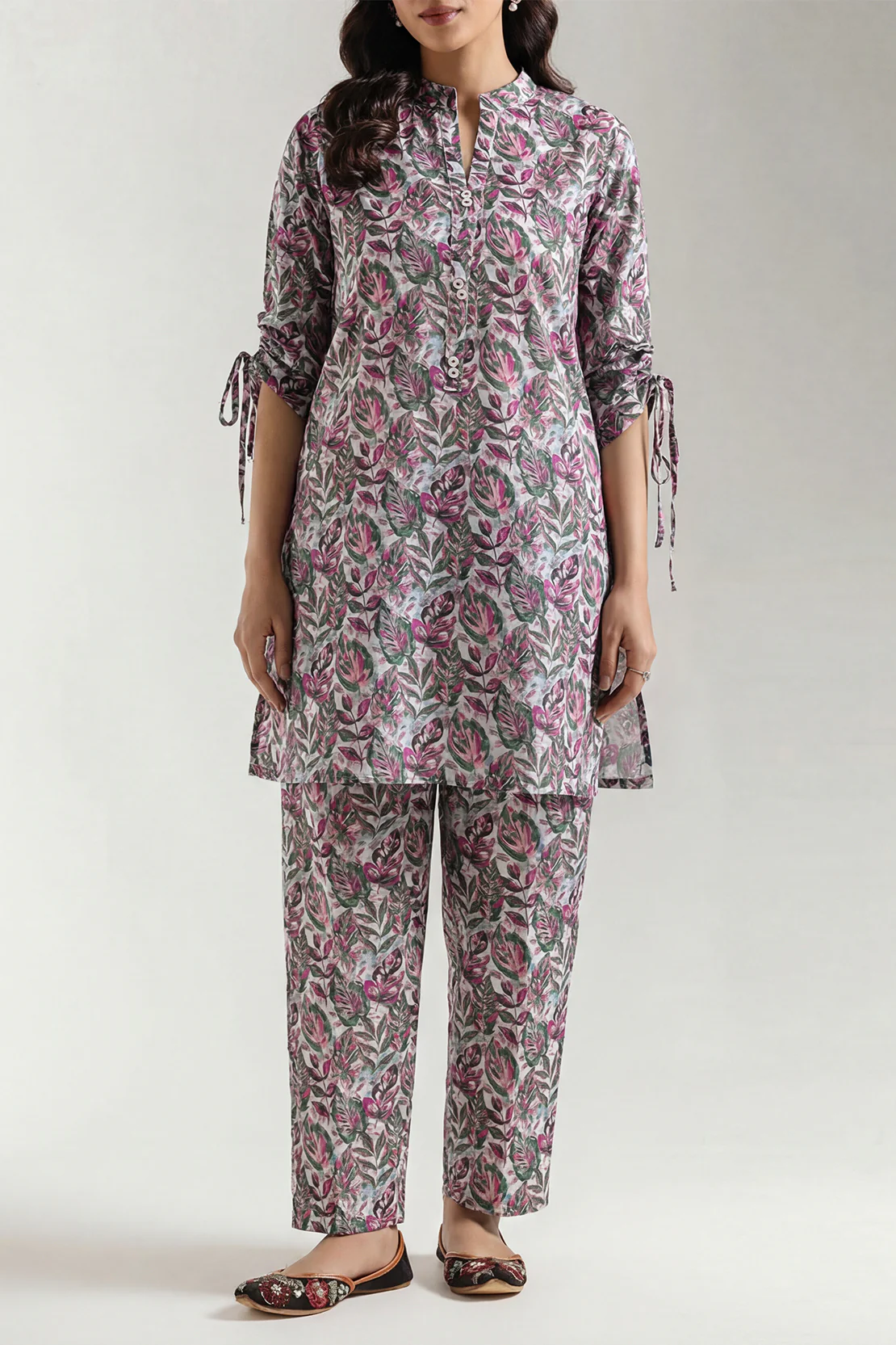Printed Strip Lawn Stitched 2 Piece (Shirt/Trouser) - Image 2