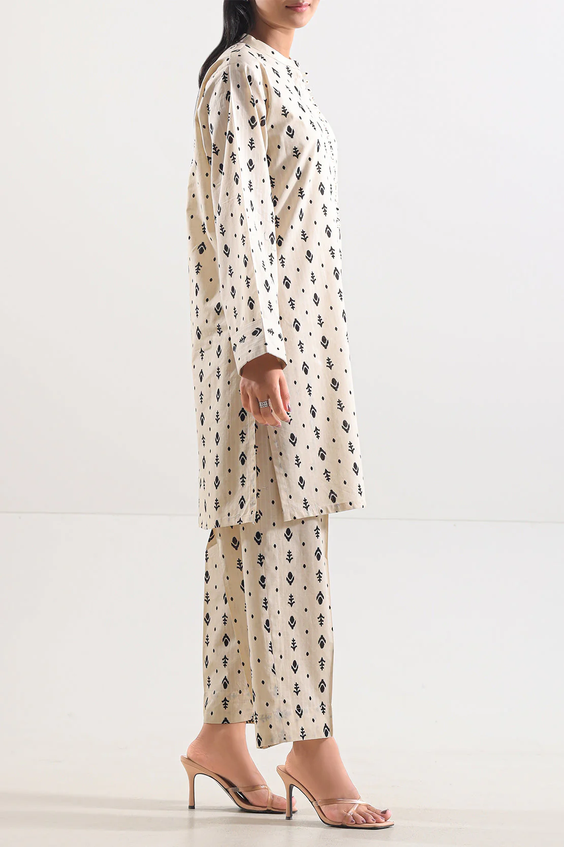 Printed Strip Lawn Stitched 2 Piece (Shirt/Trouser) - Image 3