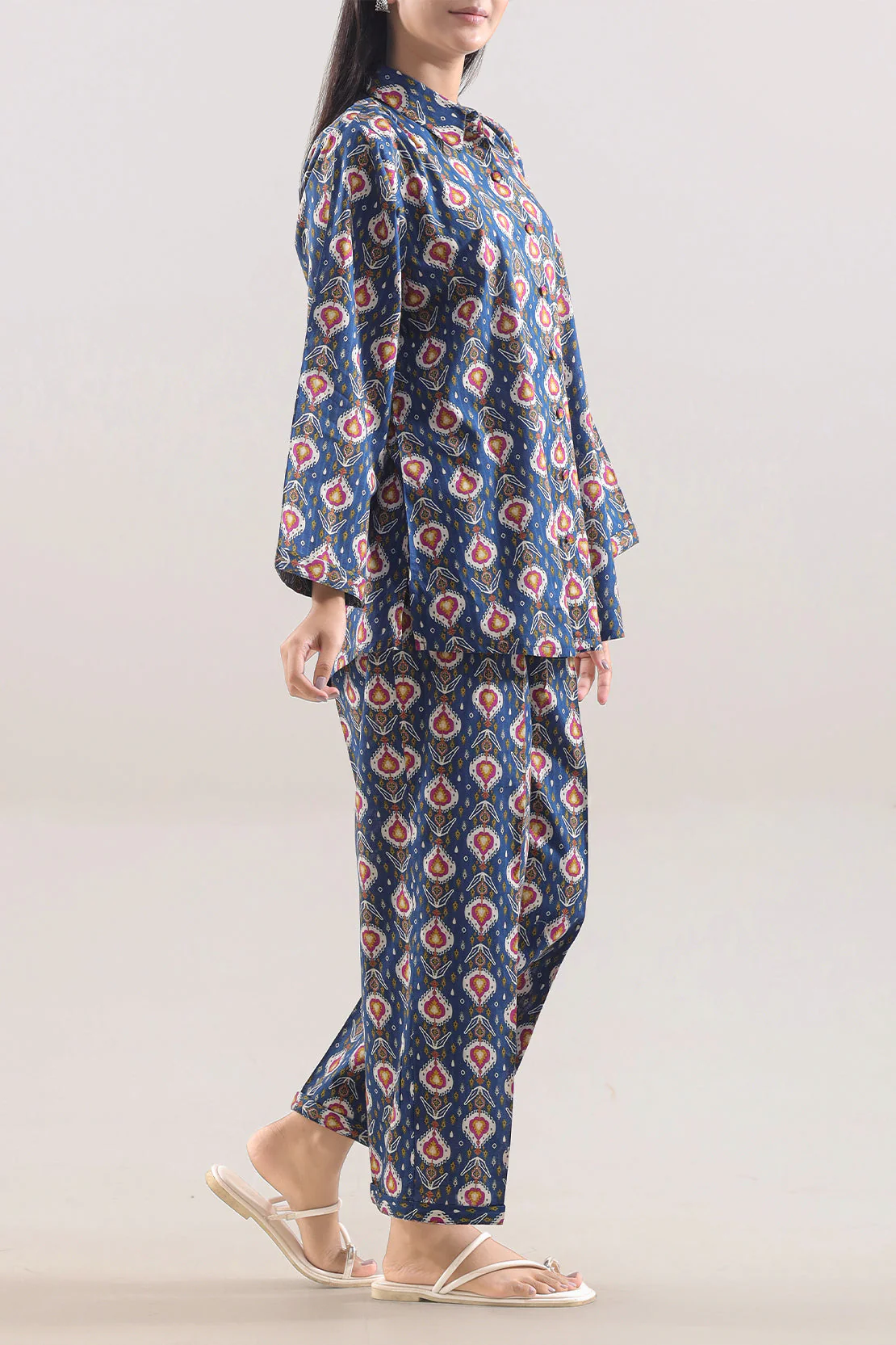 Printed Strip Lawn Stitched 2 Piece (Shirt/Trouser) - Image 3