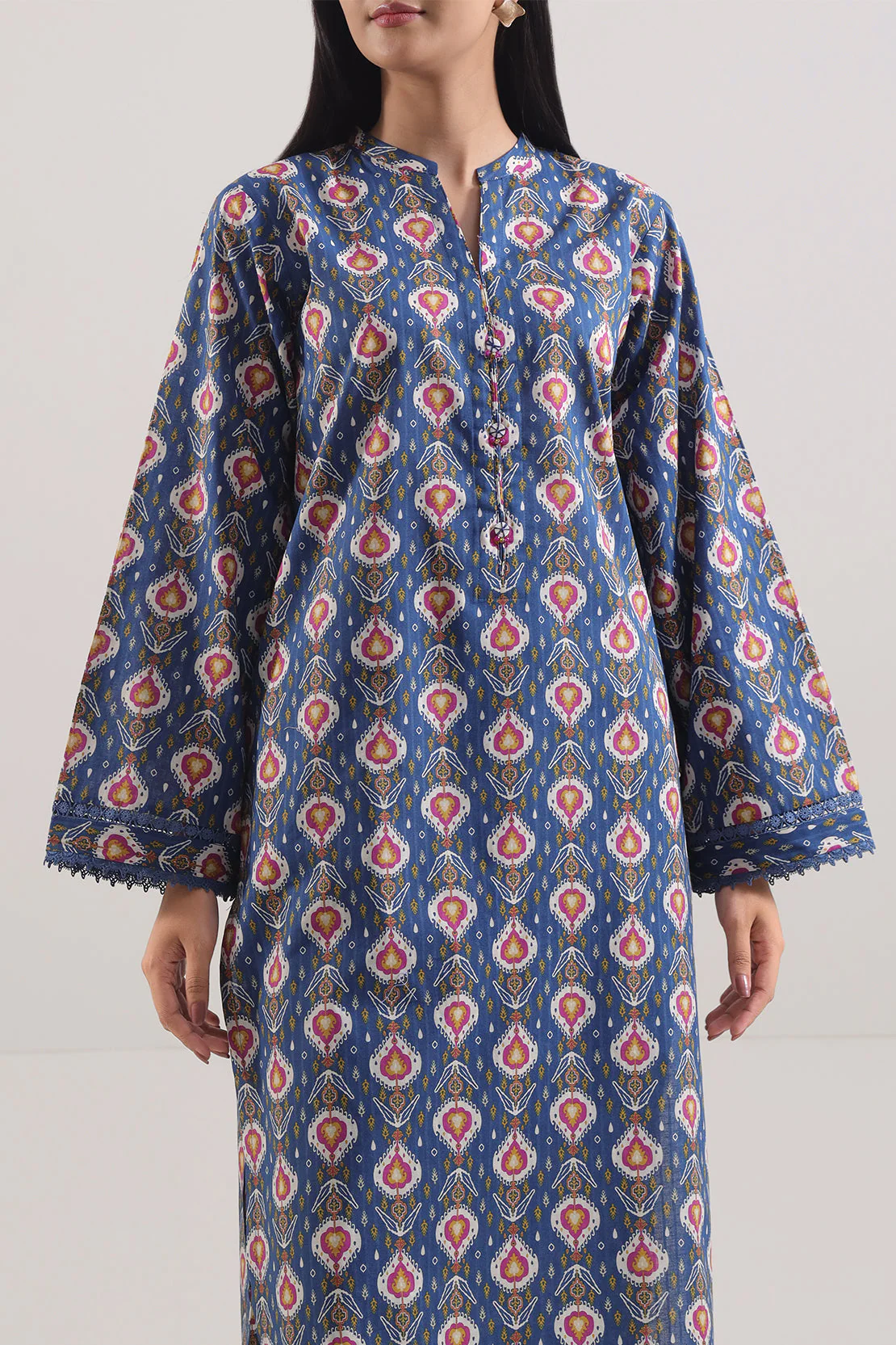 Printed Strip Lawn Stitched 2 Piece (Shirt/Trouser) - Image 2