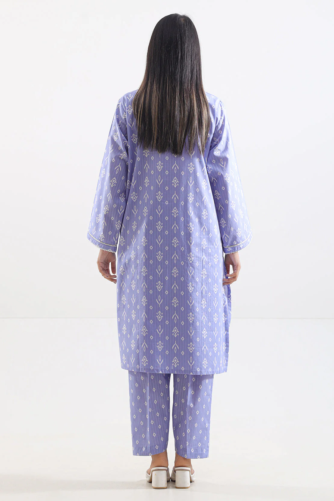 Printed Strip Lawn Stitched 2 Piece (Shirt/Trouser) - Image 3