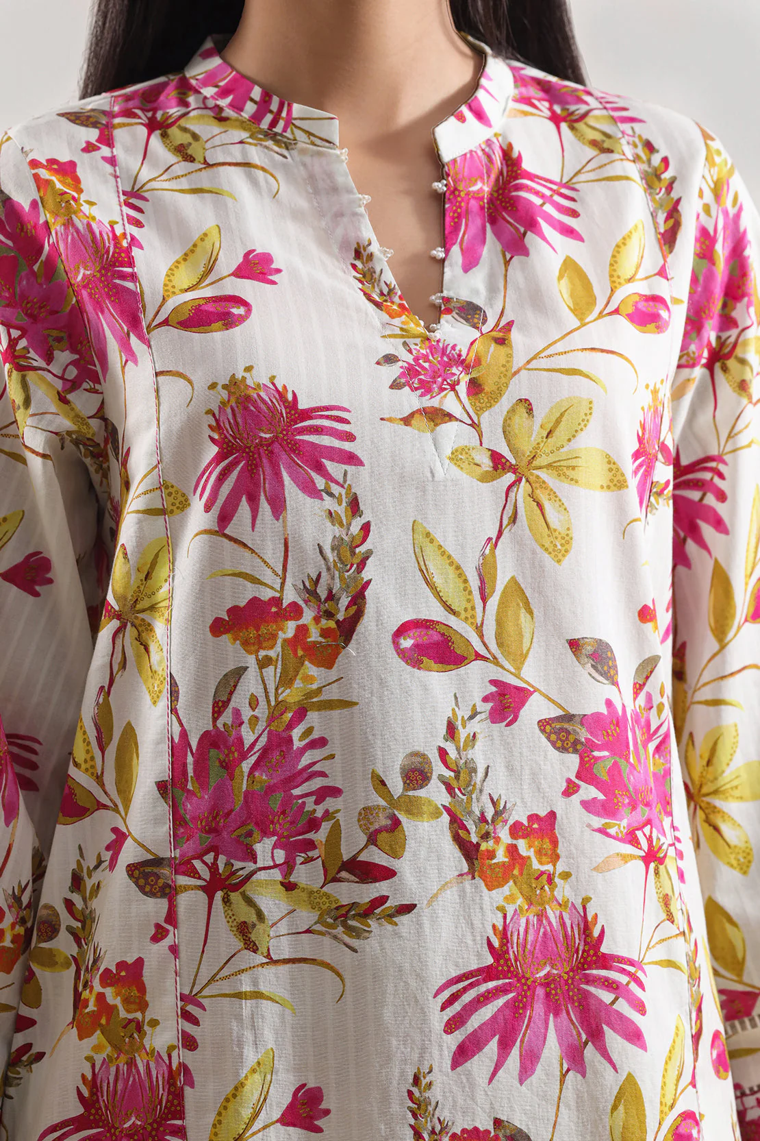Printed Strip Lawn Stitched 2 Piece (Shirt/Trouser) - Image 5