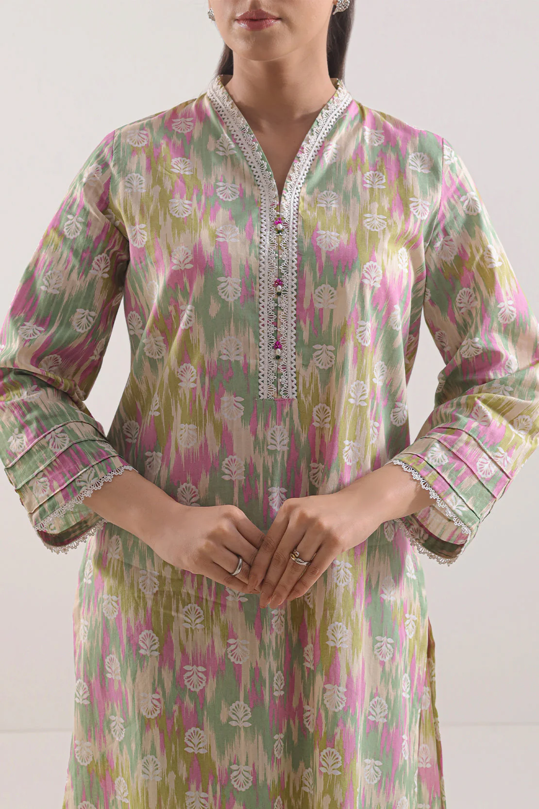 Printed Strip Lawn Stitched 2 Piece (Shirt/Trouser) - Image 3