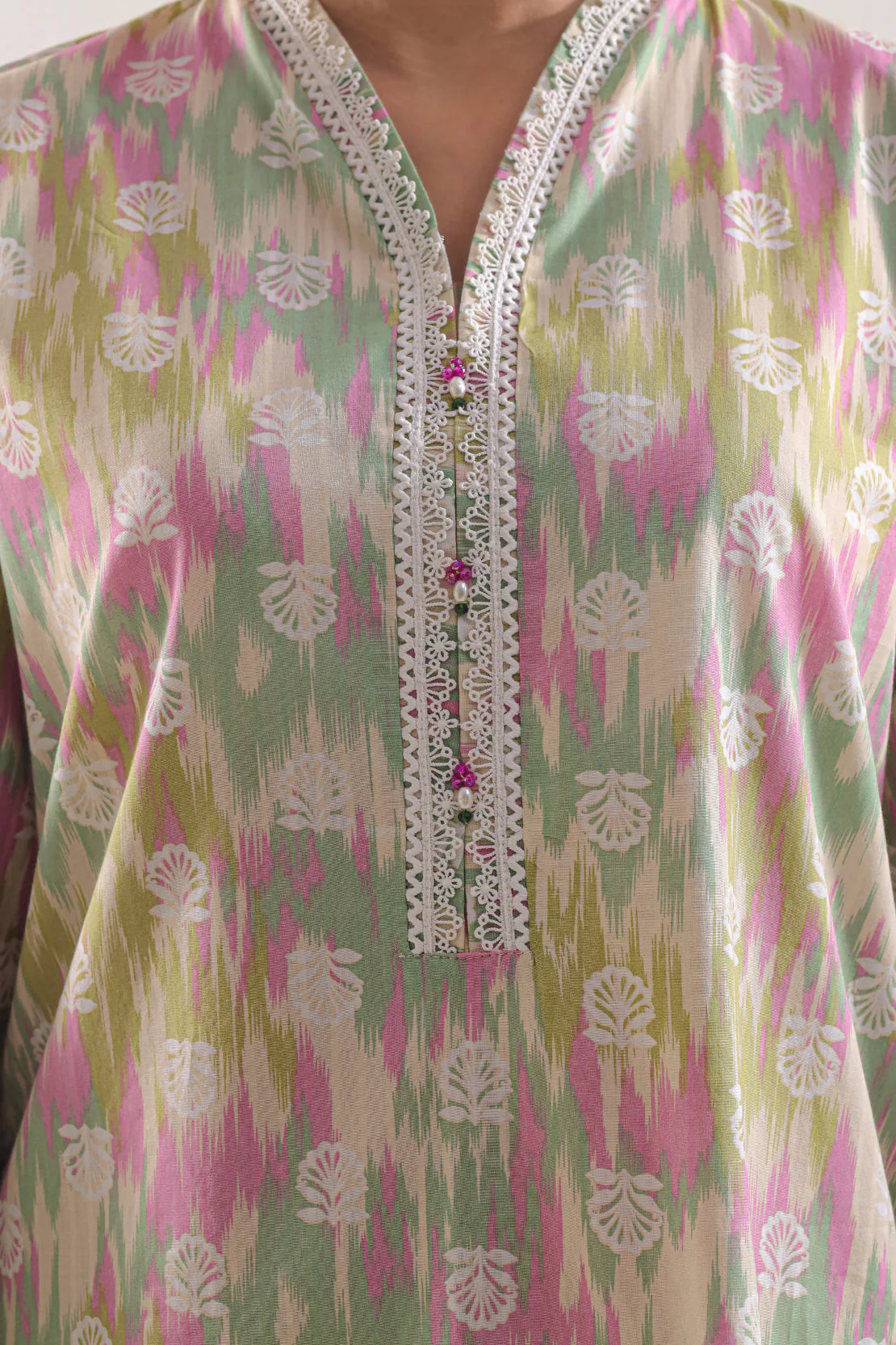 Printed Strip Lawn Stitched 2 Piece (Shirt/Trouser) - Image 4