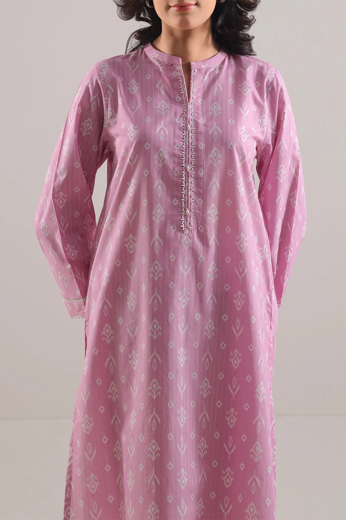 Printed Strip Lawn Stitched 2 Piece (Shirt/Trouser) - Image 3