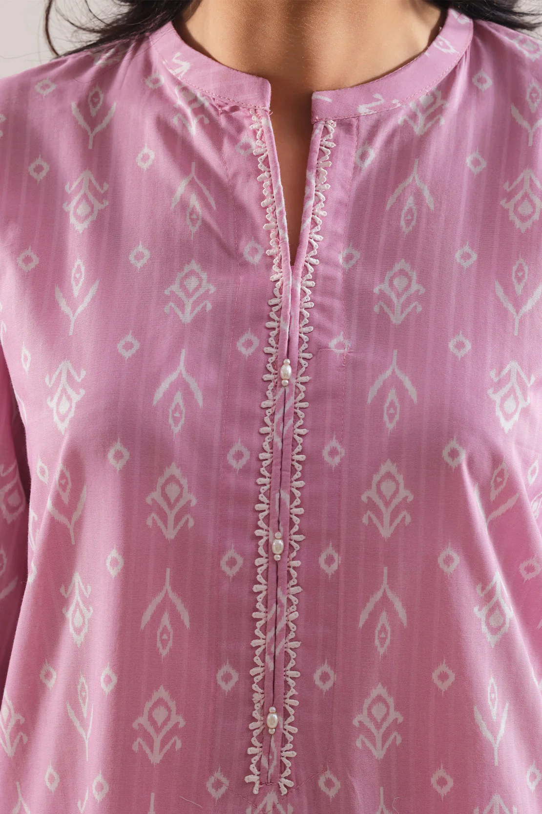 Printed Strip Lawn Stitched 2 Piece (Shirt/Trouser) - Image 5