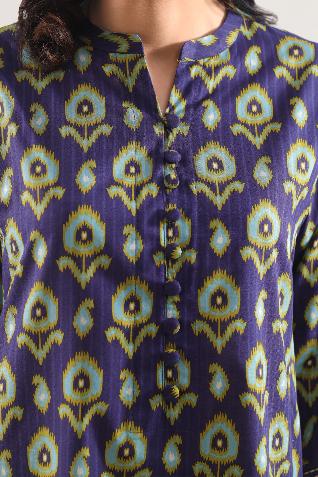 Printed Strip Lawn Stitched 2 Piece (Shirt/Trouser) - Image 4