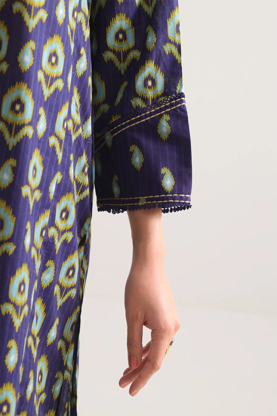 Printed Strip Lawn Stitched 2 Piece (Shirt/Trouser) - Image 5