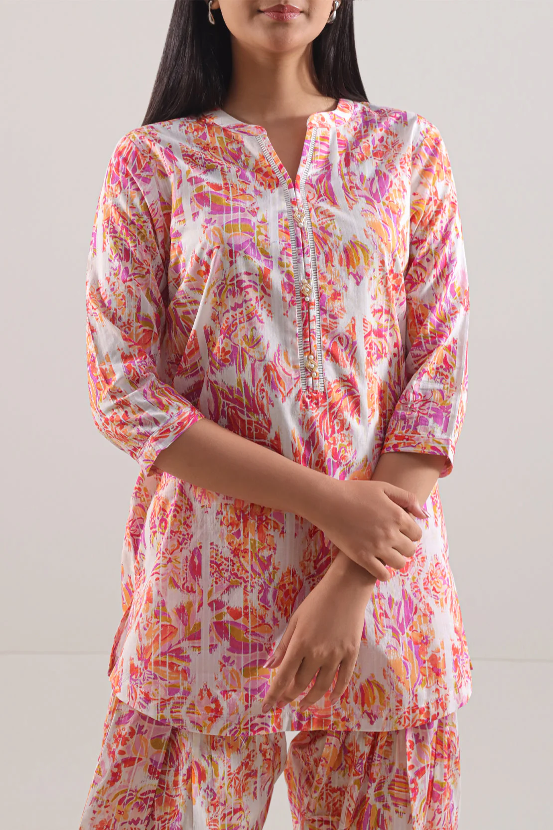 Printed Strip Lawn Stitched 2 Piece (Shirt/Trouser) - Image 3