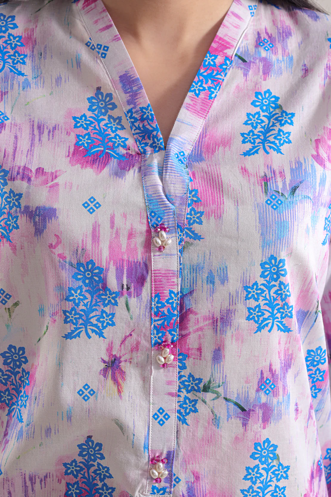 Printed Strip Lawn Stitched 2 Piece (Shirt/Trouser) - Image 5