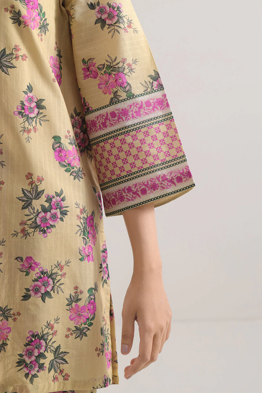 Printed Strip Lawn Stitched 2 Piece (Shirt/Trouser) - Image 4