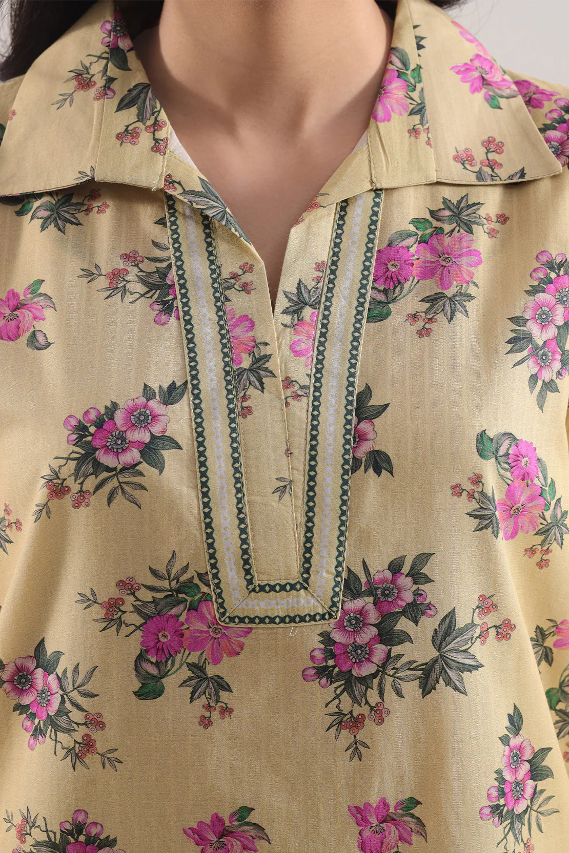 Printed Strip Lawn Stitched 2 Piece (Shirt/Trouser) - Image 5