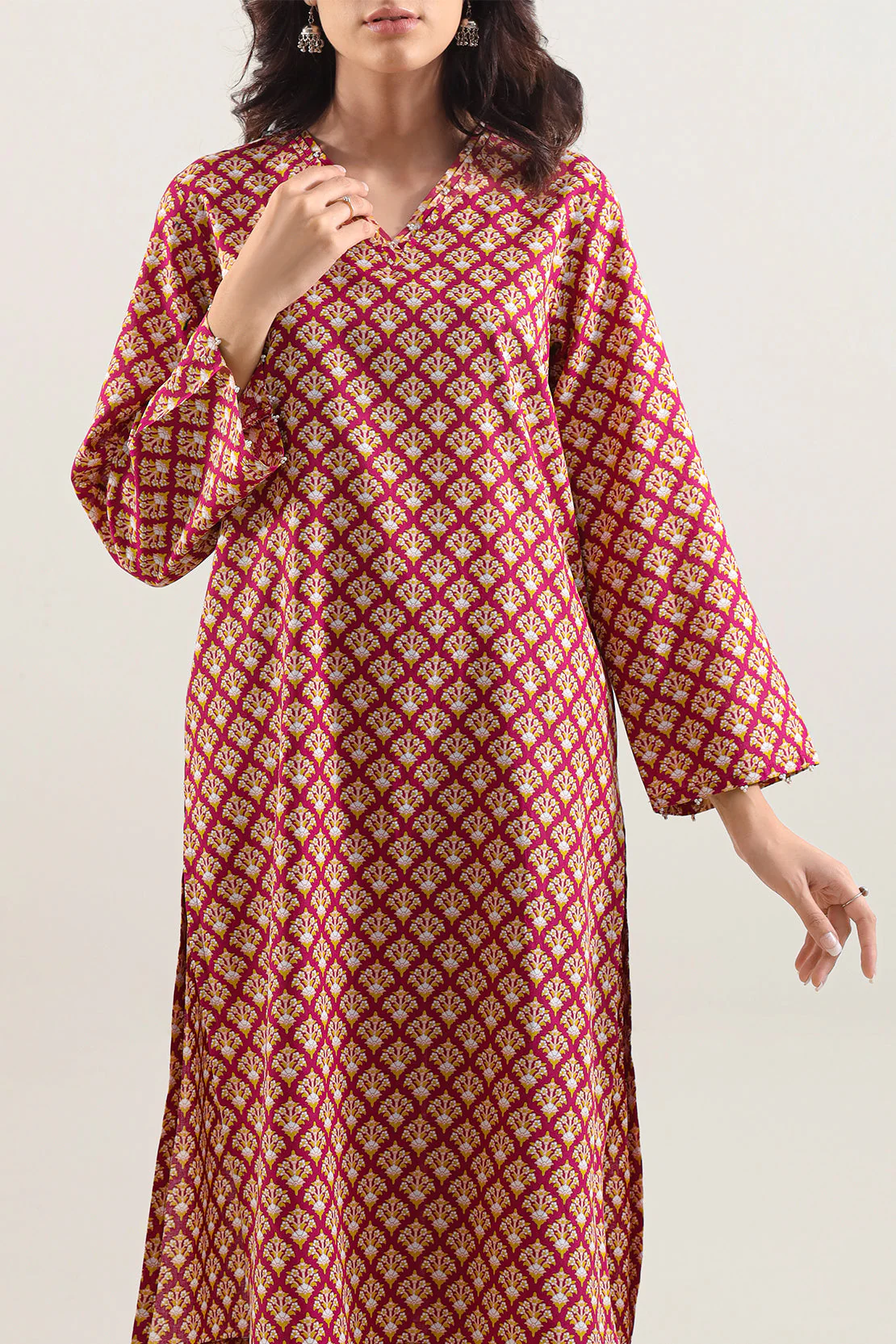 Printed Strip Lawn Stitched 2 Piece (Shirt/Trouser) - Image 3