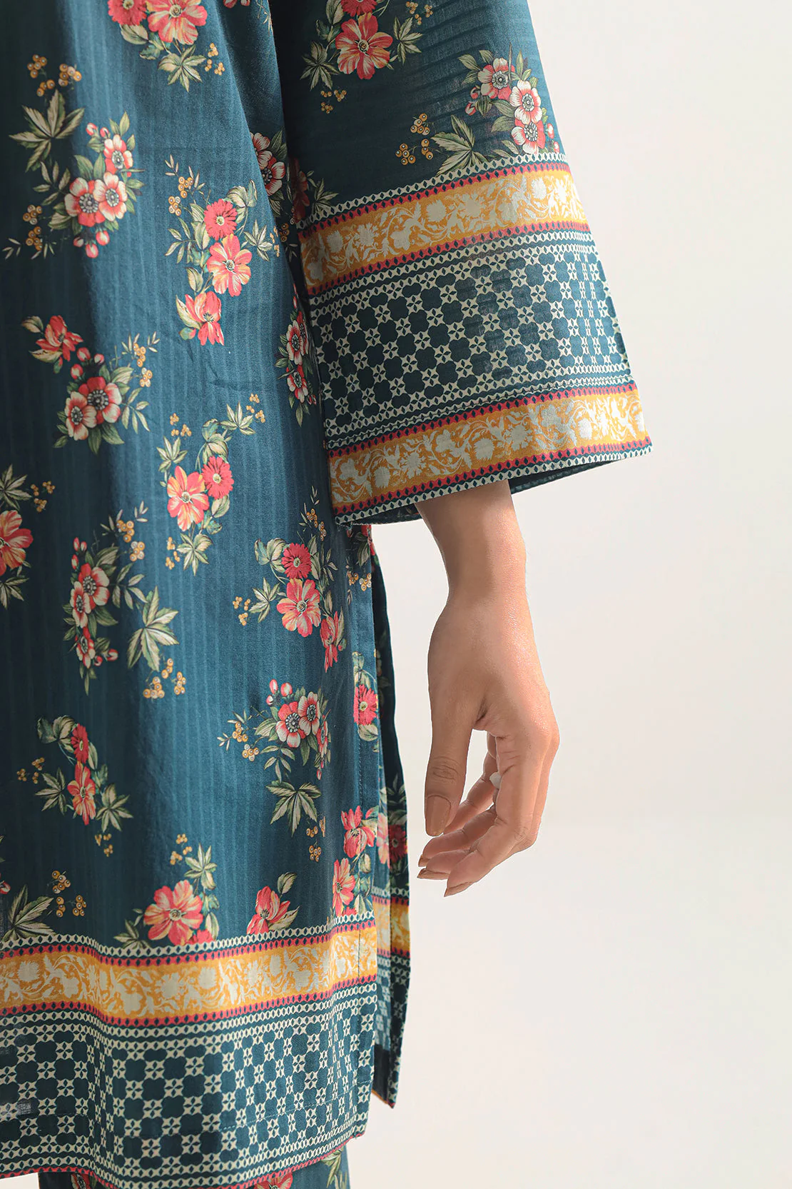 Printed Strip Lawn Stitched 2 Piece (Shirt/Trouser) - Image 4